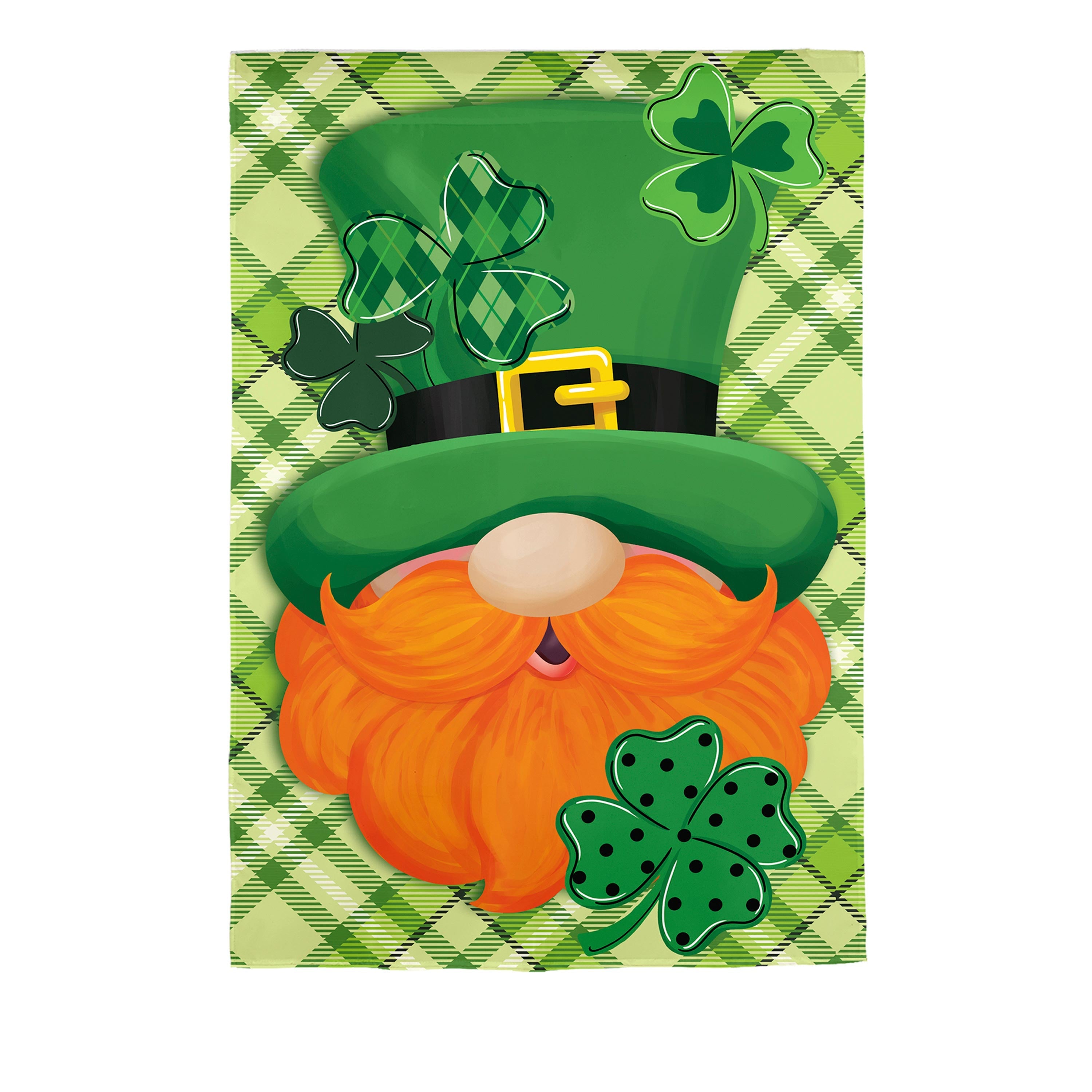Leprechaun Applique House Flag - Sports Gifts, Sports Memorabilia, Sports Collectibles, Fan Shop