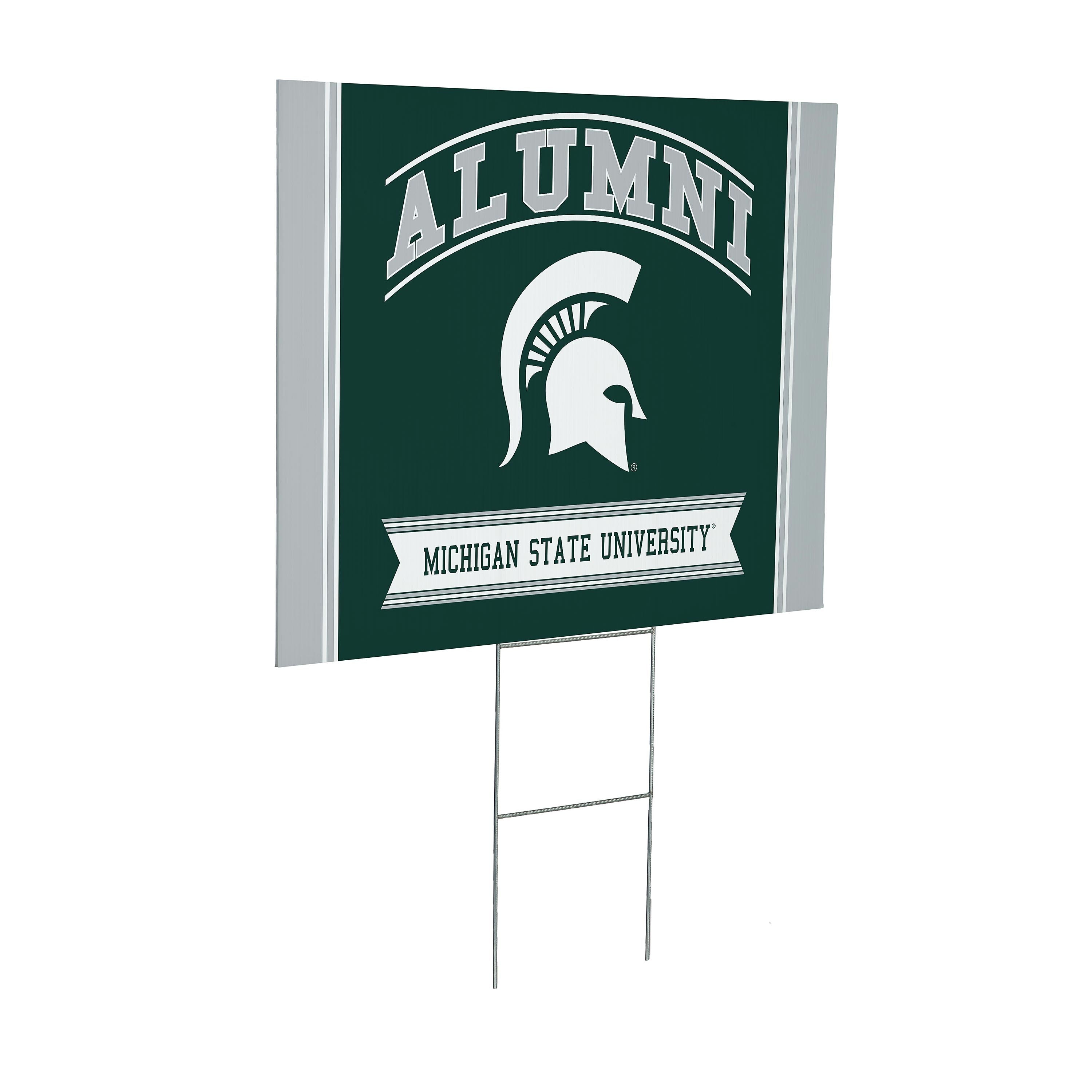 Michigan State University Coroplast Yard Sign Alumni - Sports Collectibles, Sports Memorabilia, Sports Fan Shop, Sports Gifts
