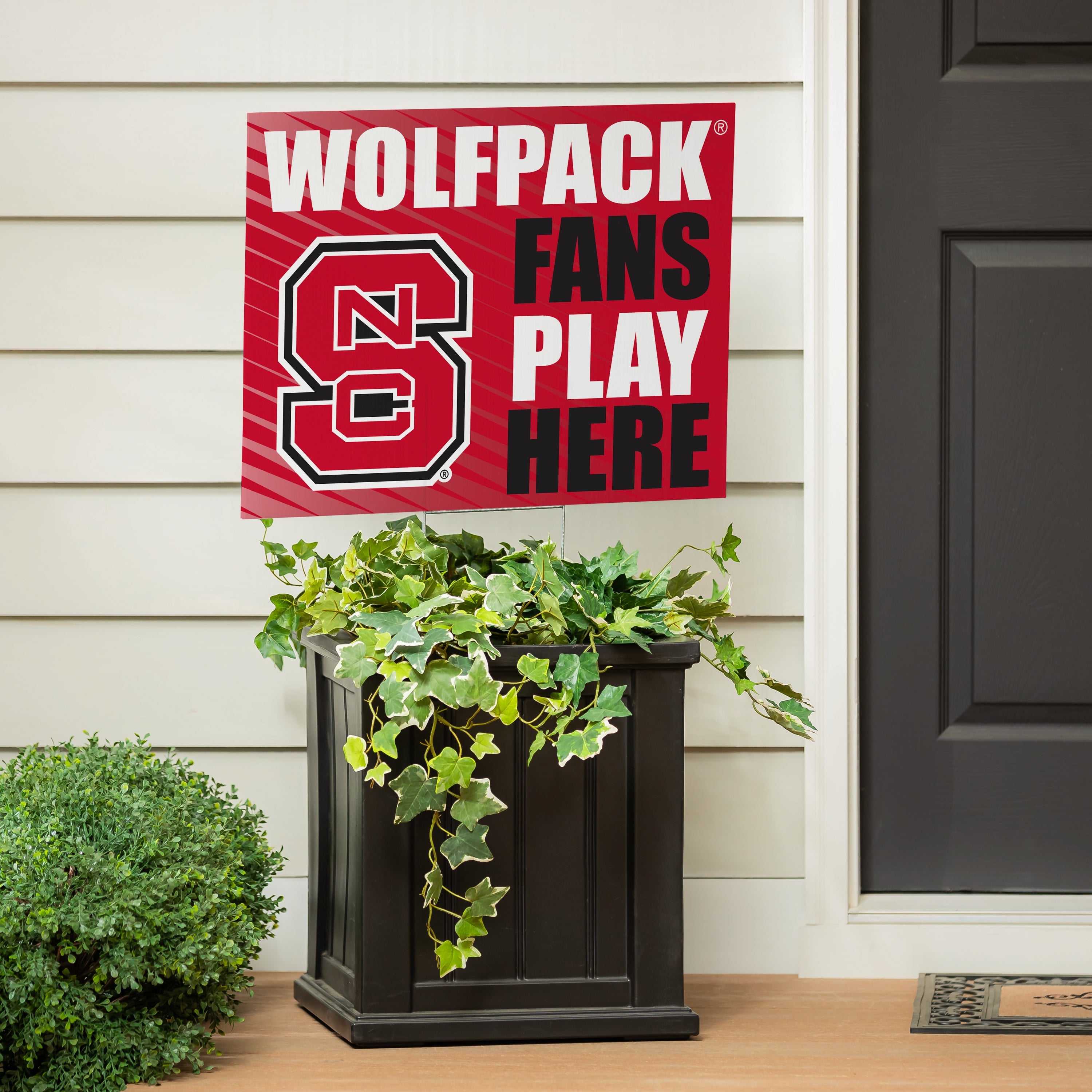 North Carolina State University Coroplast Yard Sign "Fans Play Here" - Sports Collectibles, Sports Memorabilia, Sports Fan Shop, Sports Gifts