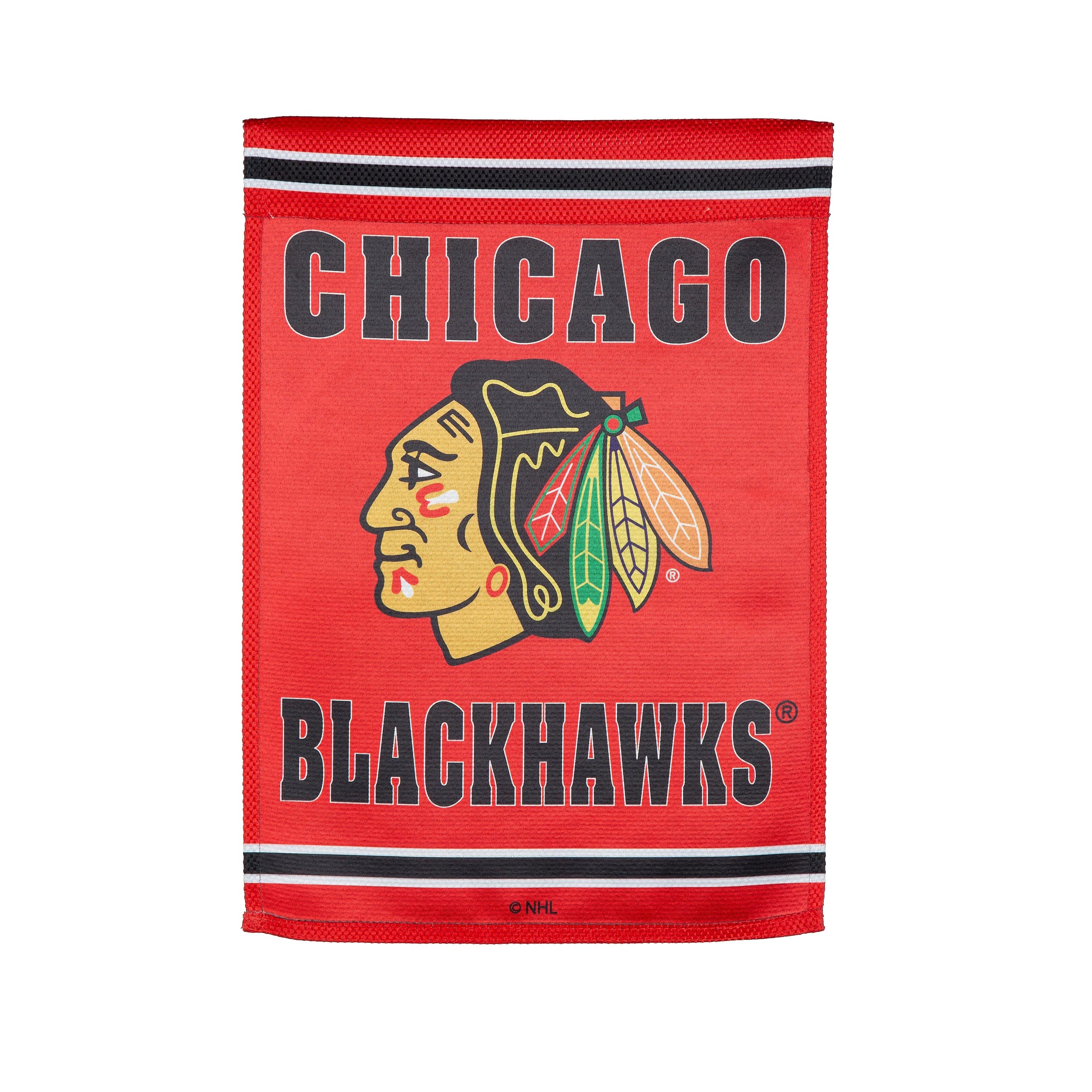 Embossed Suede Flag, GDN Size, Chicago Blackhawks - Sports Collectibles, Sports Memorabilia, Sports Fan Shop, Sports Gifts