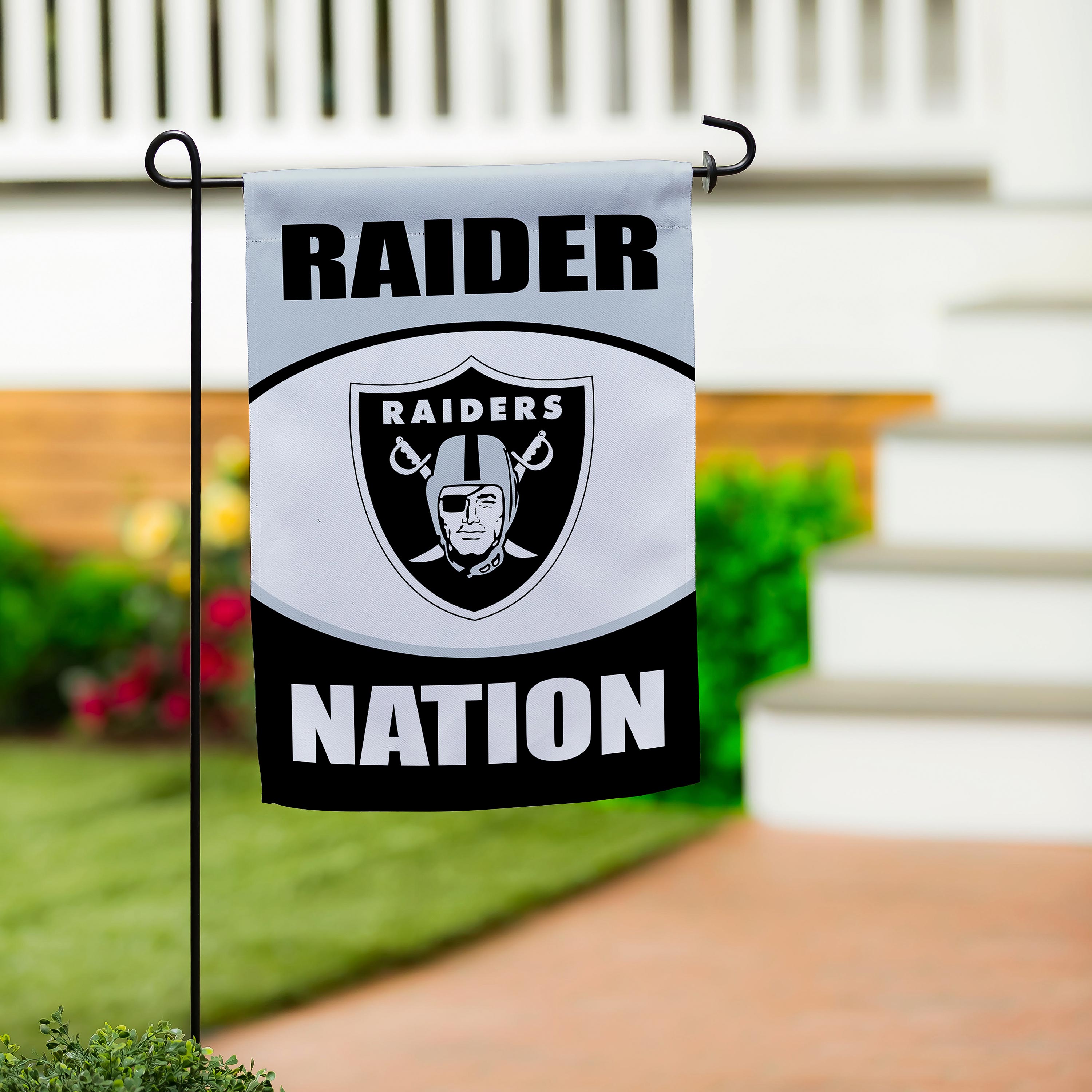 Las Vegas Raiders Suede Flag, GDN - Sports Collectibles, Sports Memorabilia, Sports Fan Shop, Sports Gifts
