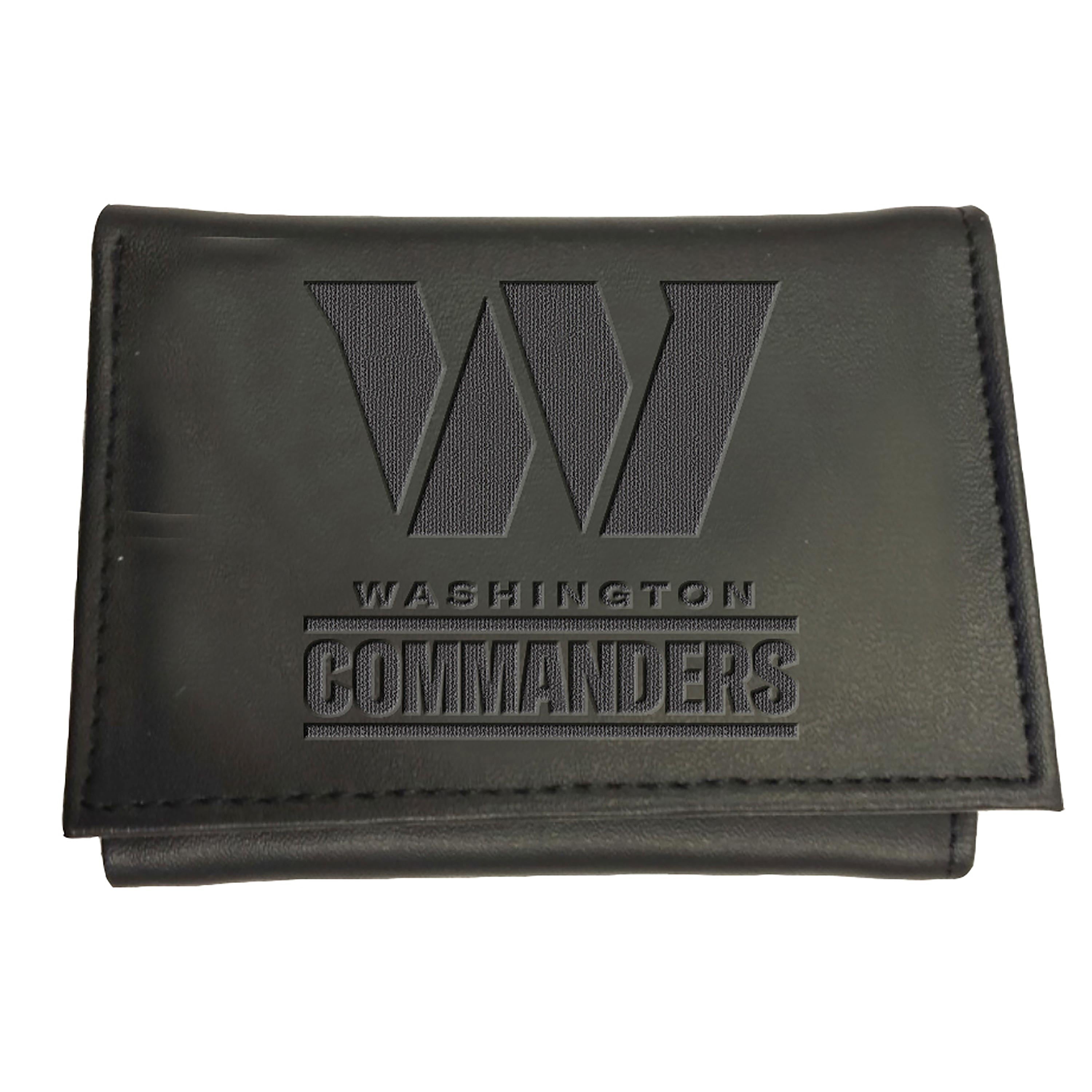 Washington Commanders, Tri-Fold Wallet, Black - Sports Gifts, Sports Memorabilia, Sports Collectibles, Fan Shop