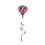 Patriotic Floral Balloon Spinner - Sports Gifts, Sports Memorabilia, Sports Collectibles, Fan Shop