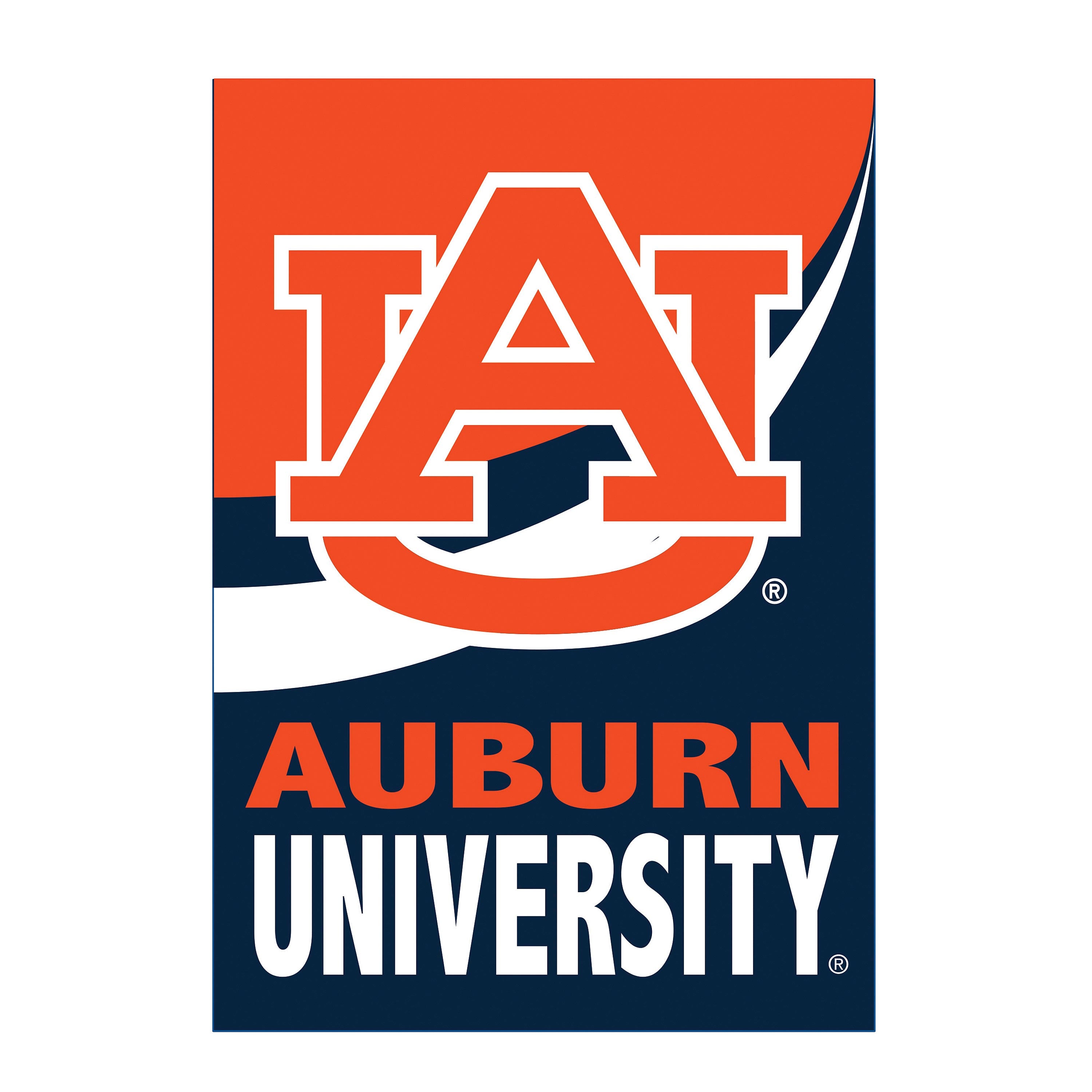 Auburn University Burlap Flag GDN Size - Sports Collectibles, Sports Memorabilia, Sports Fan Shop, Sports Gifts