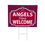 Los Angeles Angels Coroplast Yard Sign, "Fans Welcome" - Sports Collectibles, Sports Memorabilia, Sports Fan Shop, Sports Gifts