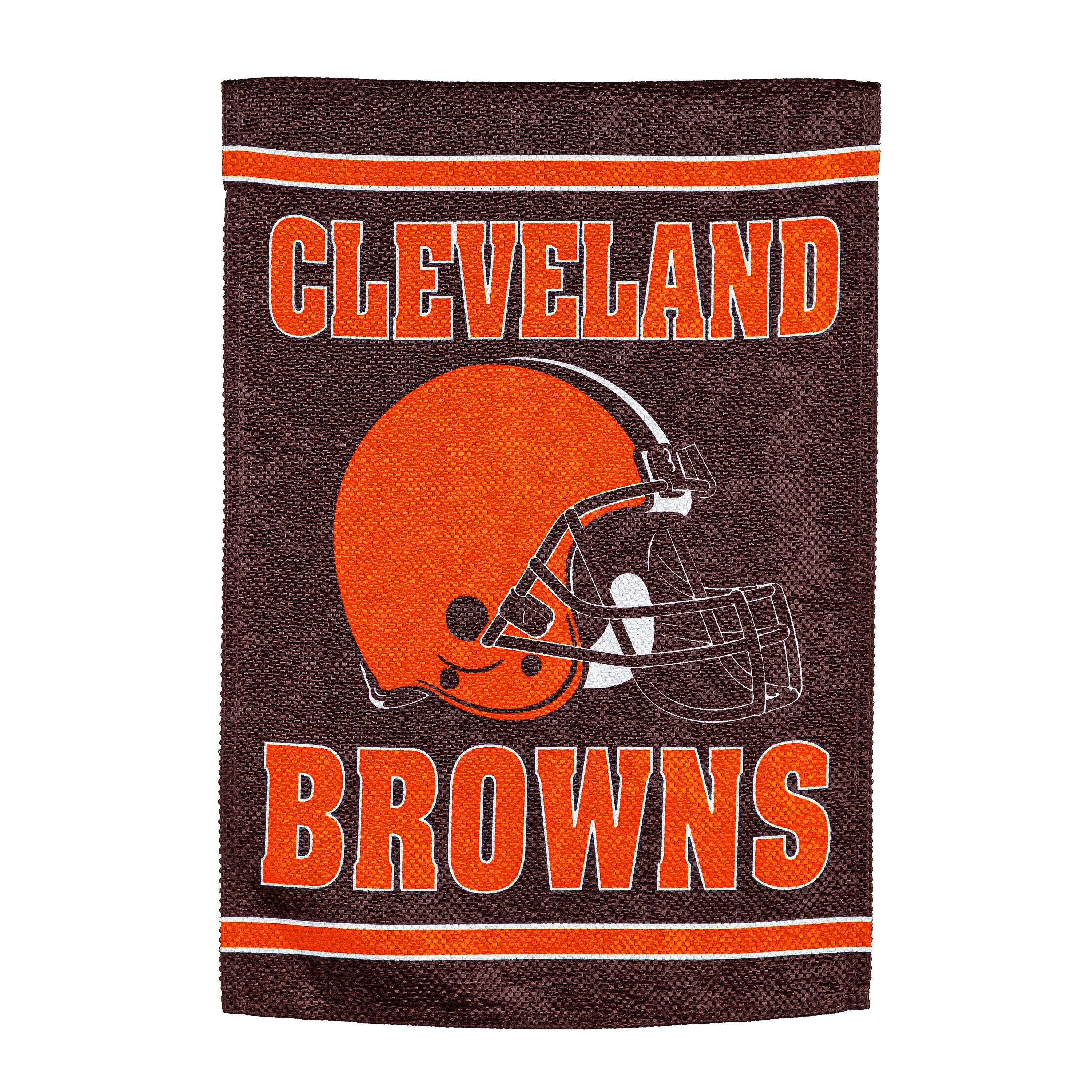 Embossed Suede Flag, House Size, Cleveland Browns - Sports Collectibles, Sports Memorabilia, Sports Fan Shop, Sports Gifts