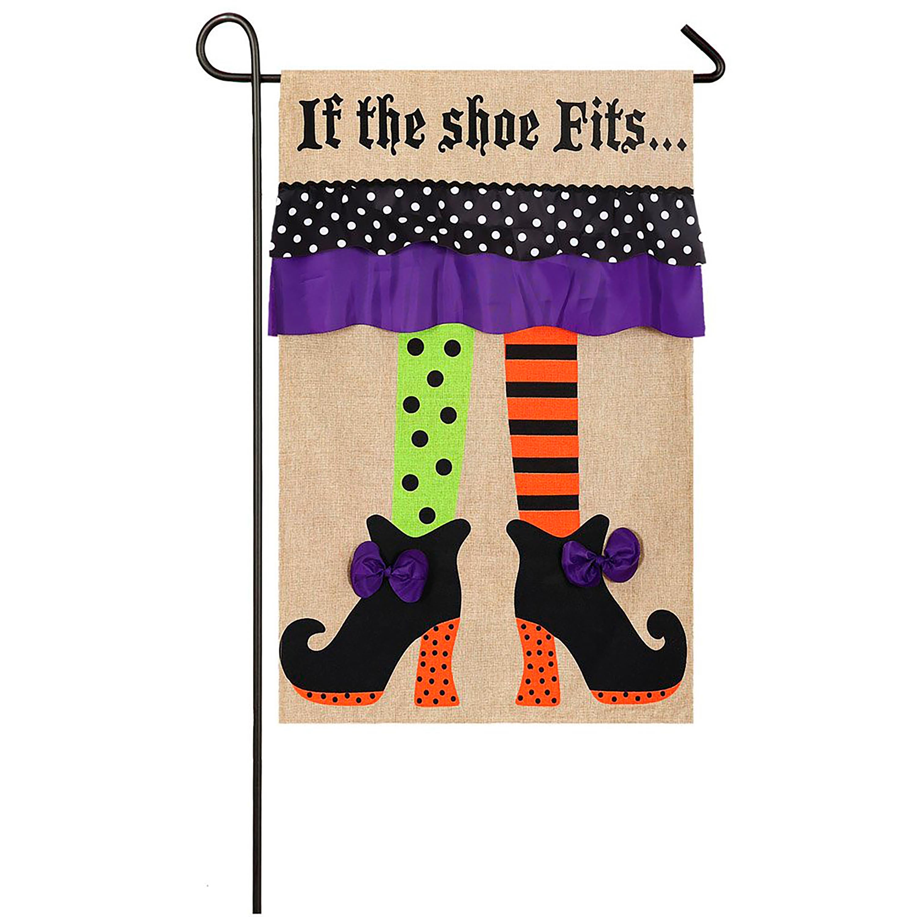 Witch Feet Garden Burlap Flag - Sports Collectibles, Sports Memorabilia, Sports Fan Shop, Sports Gifts