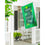 St. Patrick's Patterned Shamrocks Applique House Flag