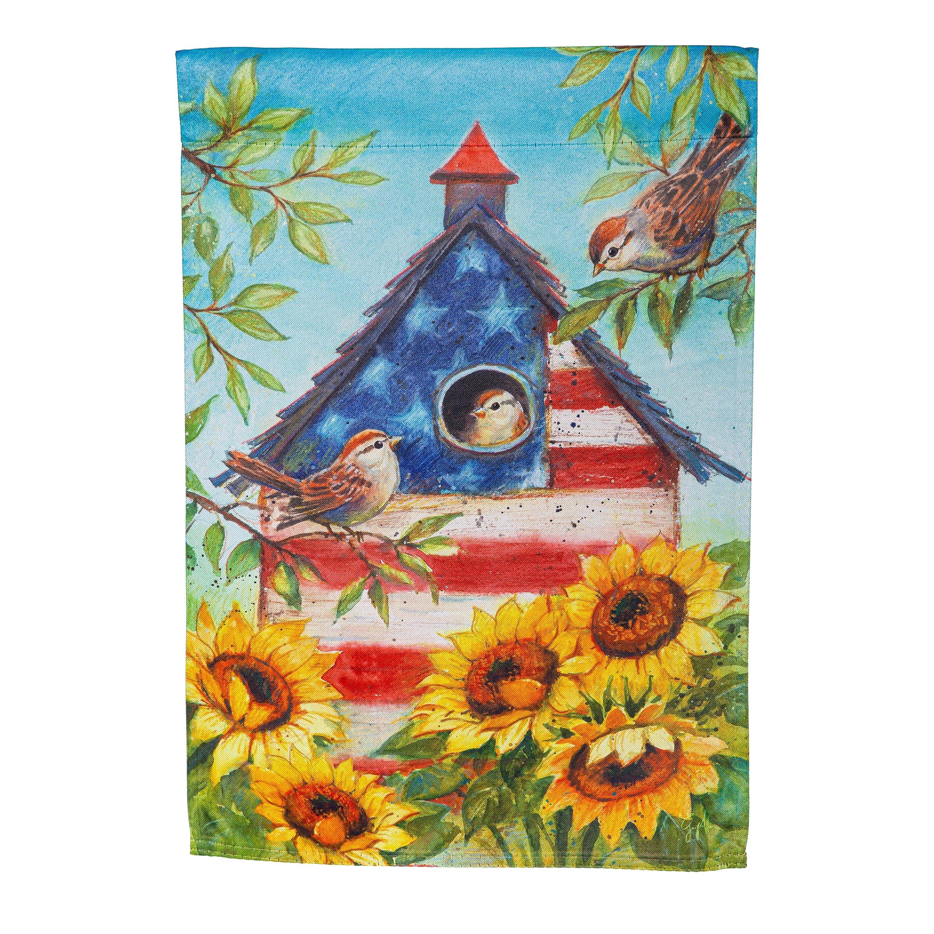 Stars and Sparrows Suede Garden Flag - Sports Collectibles, Sports Memorabilia, Sports Fan Shop, Sports Gifts
