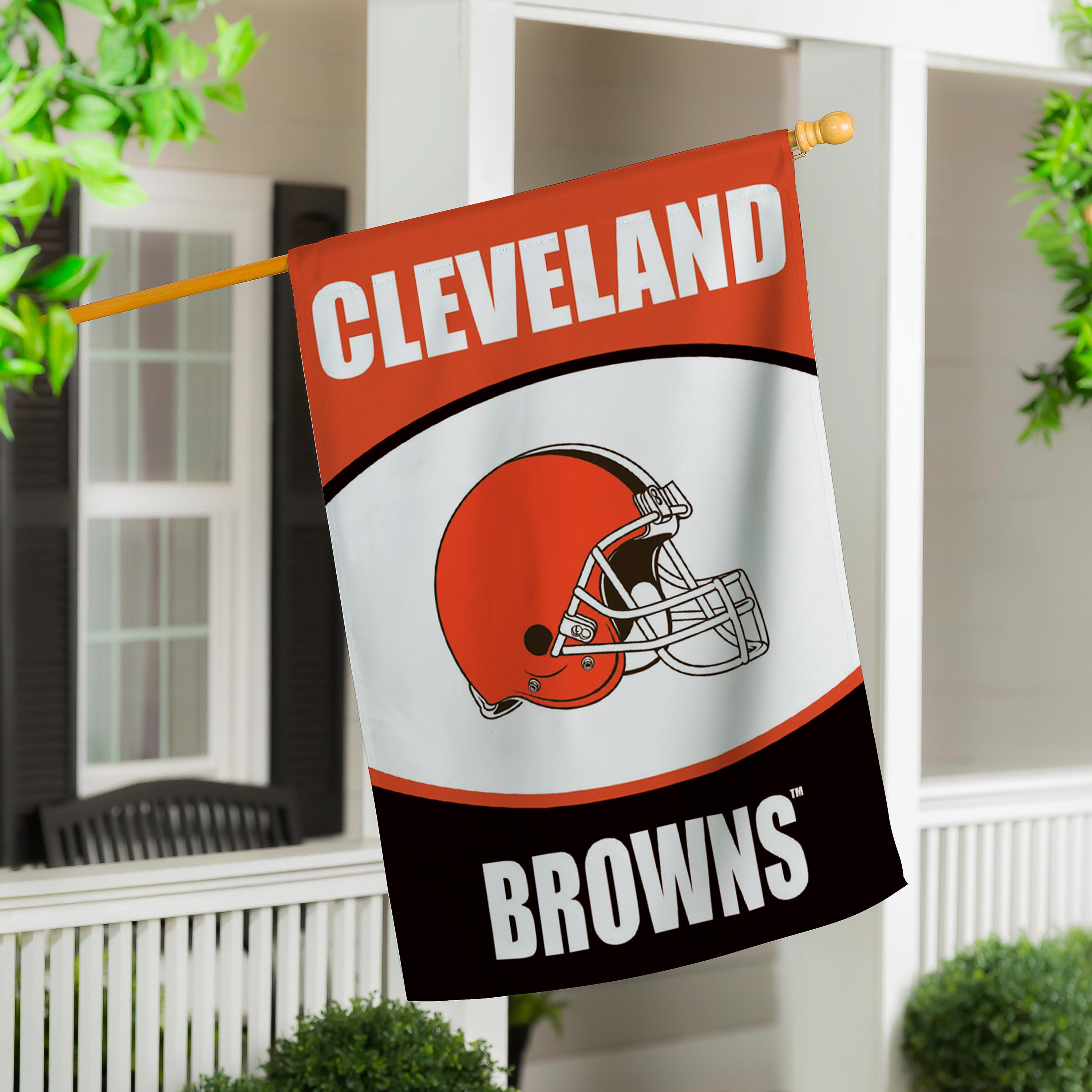 Cleveland Browns Suede Flag, House - Sports Collectibles, Sports Memorabilia, Sports Fan Shop, Sports Gifts