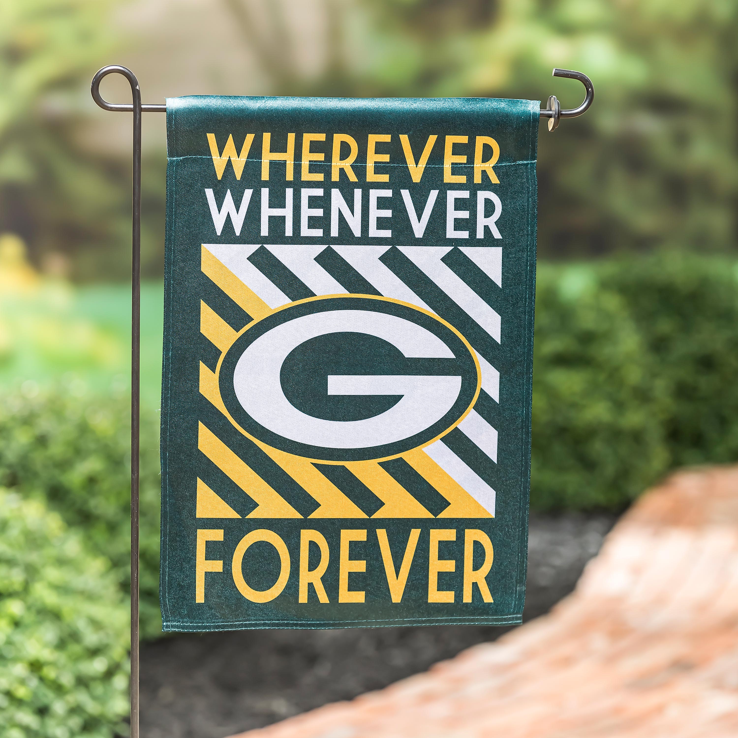 Green Bay Packers WWF Fan Garden Flag - Sports Collectibles, Sports Memorabilia, Sports Fan Shop, Sports Gifts