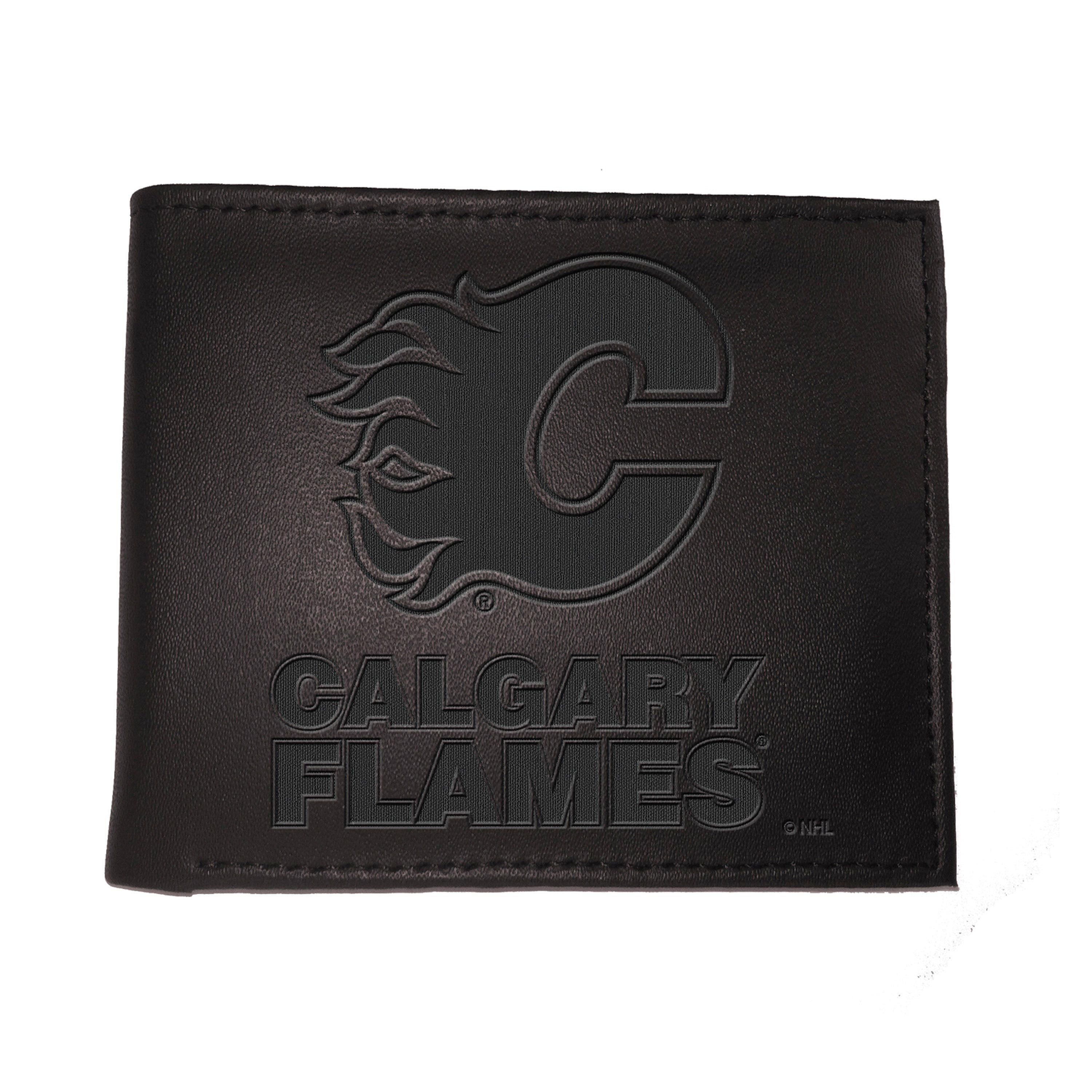 Calgary Flames, Bi-Fold Wallet, Black - Sports Gifts, Sports Memorabilia, Sports Collectibles, Fan Shop