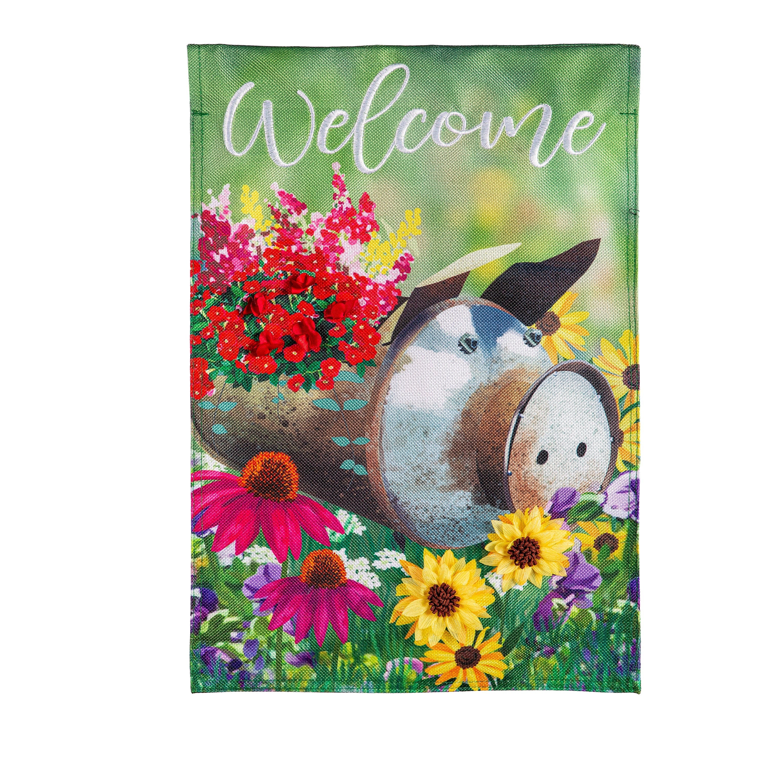 Piggy Planter Burlap Garden Flag - Sports Collectibles, Sports Memorabilia, Sports Fan Shop, Sports Gifts