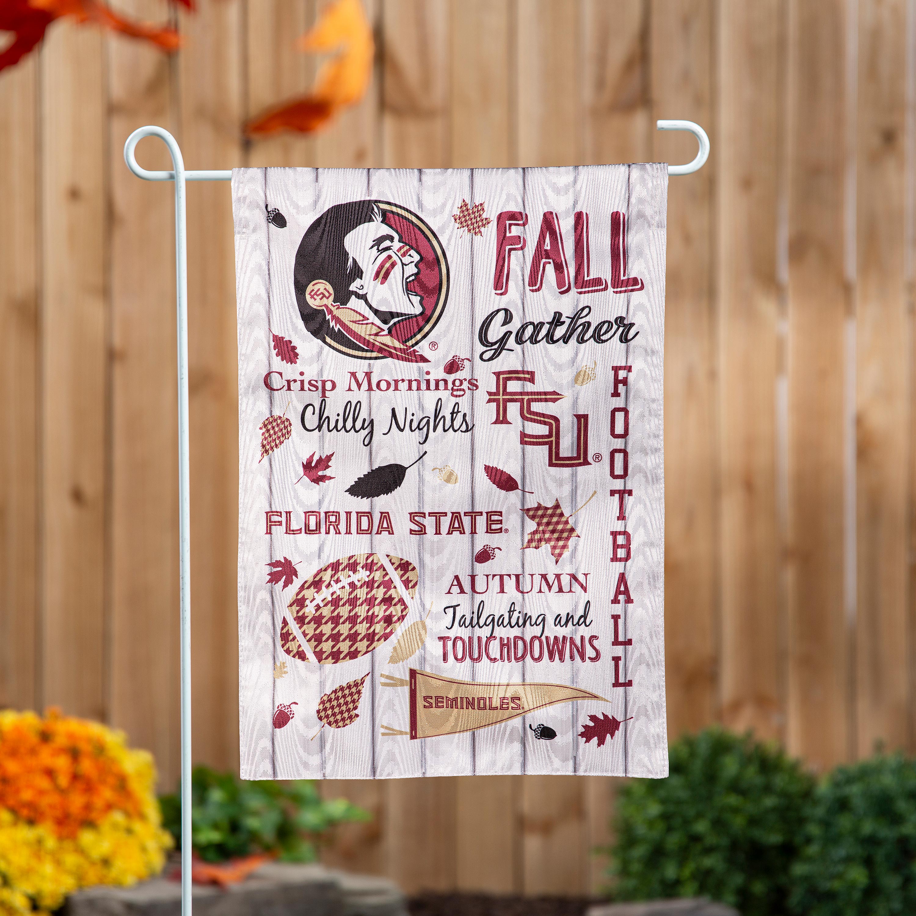 Florida State University, Moire Flag, GDN, Fall Seasonal - Sports Gifts, Sports Memorabilia, Sports Collectibles, Fan Shop