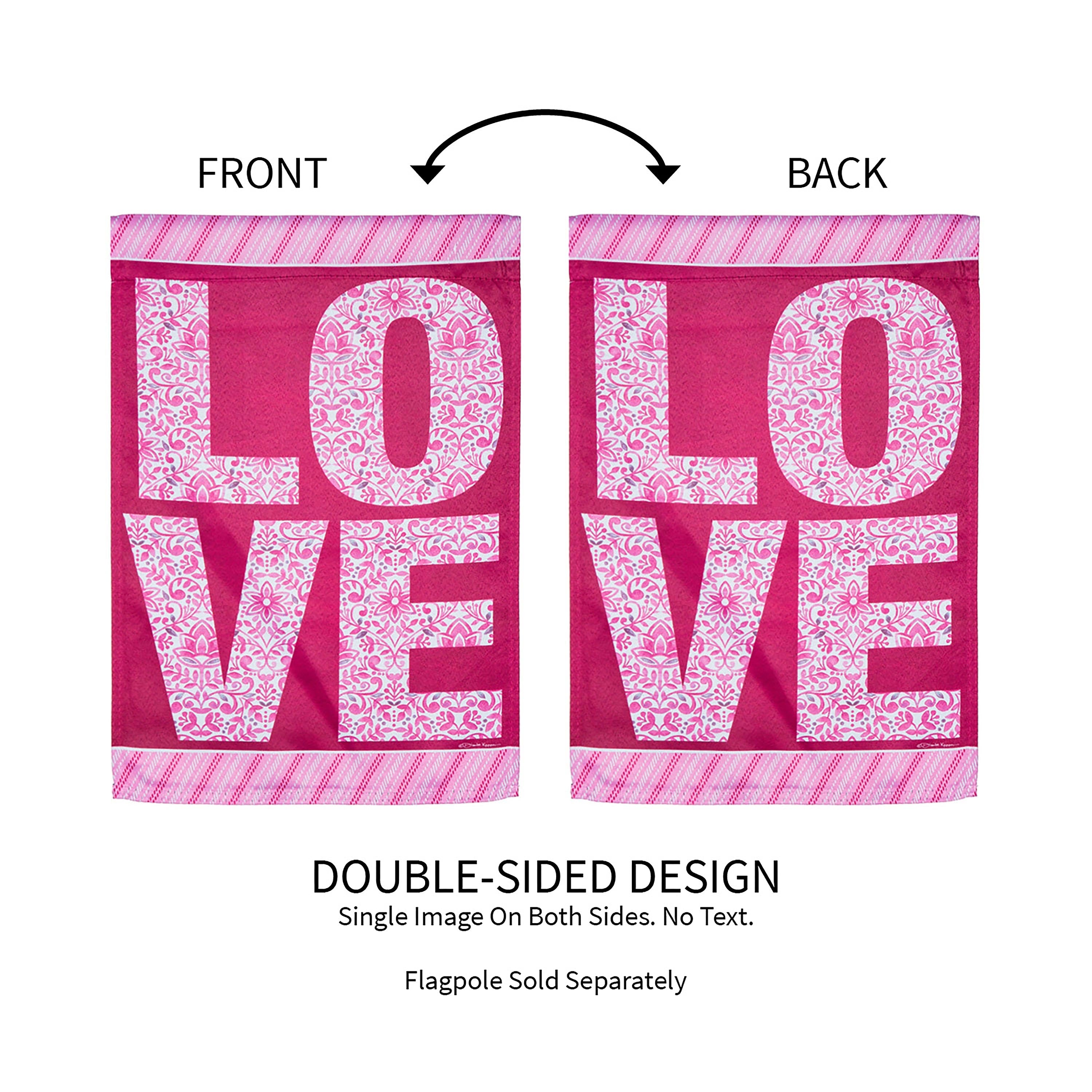 Love Suede Garden Flag - Sports Collectibles, Sports Memorabilia, Sports Fan Shop, Sports Gifts