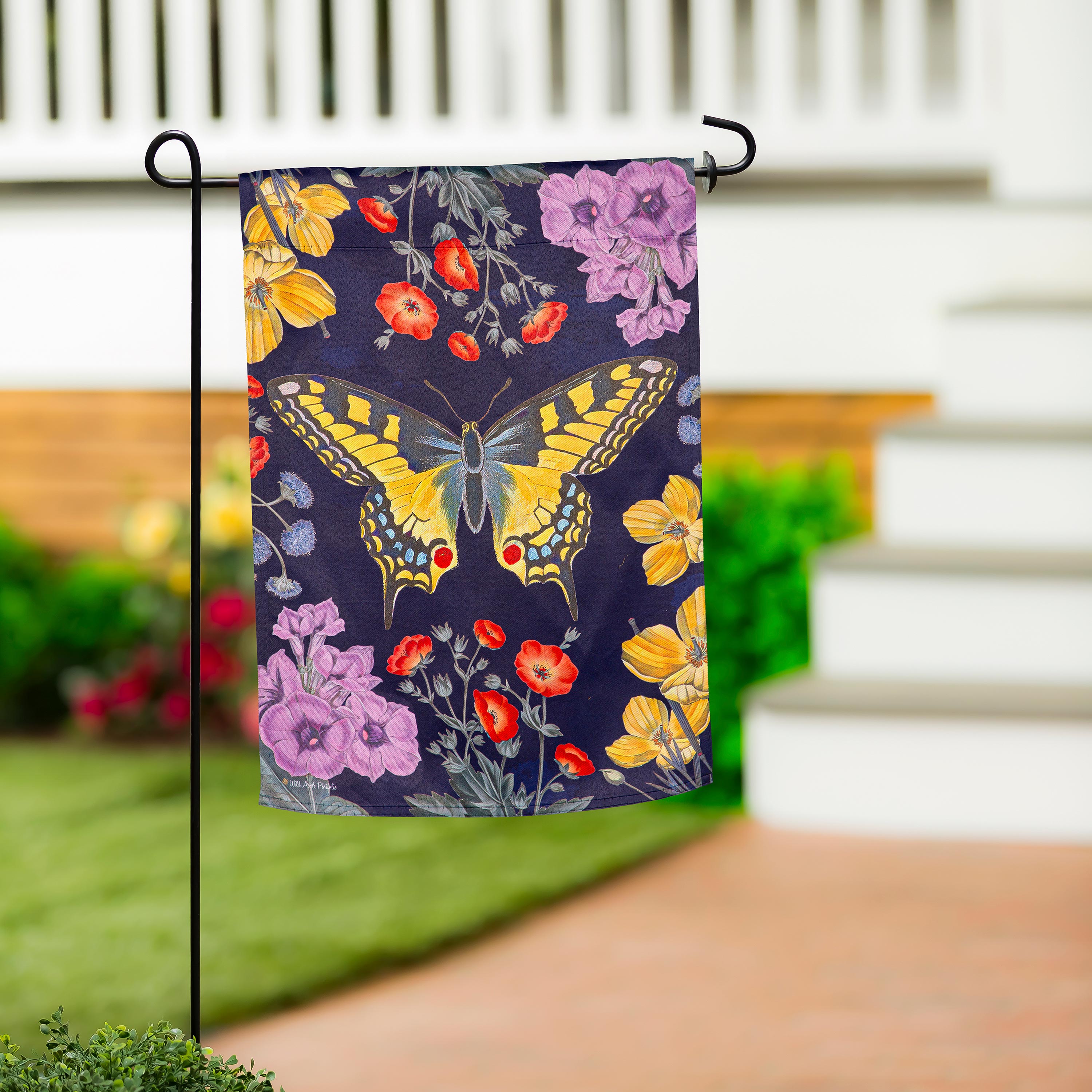 Butterfly Garden Suede Garden Flag - Sports Collectibles, Sports Memorabilia, Sports Fan Shop, Sports Gifts
