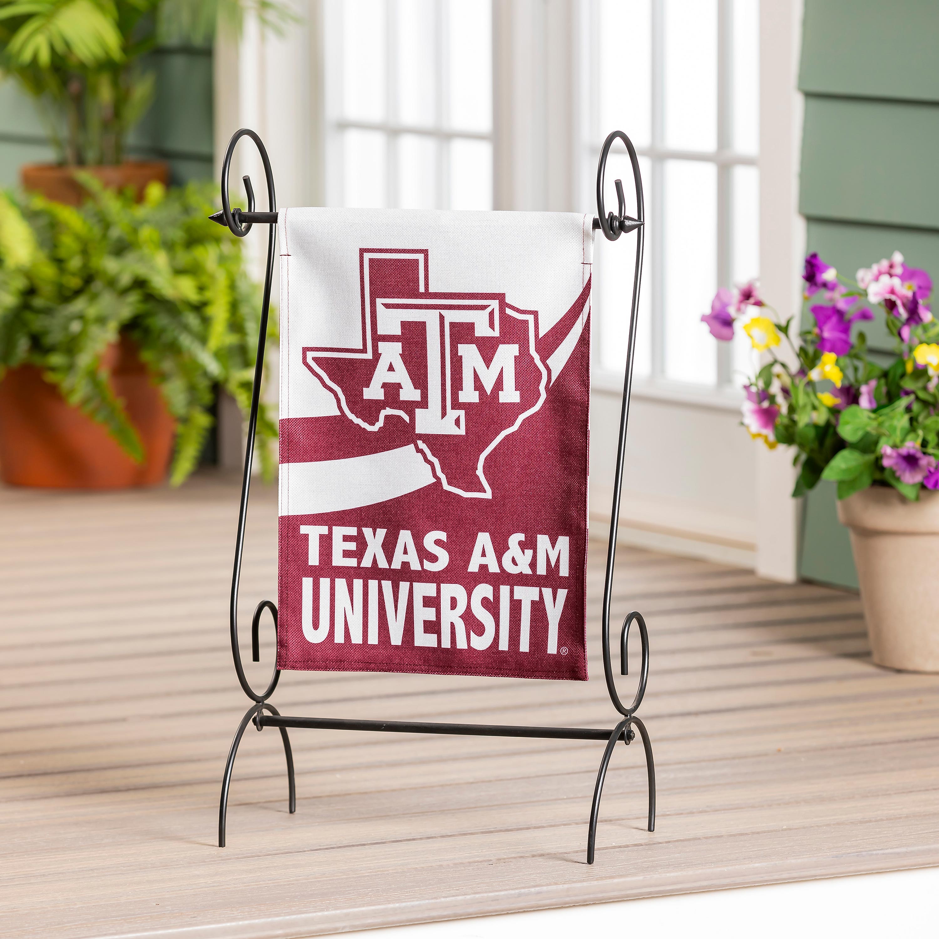 Texas A&M Burlap Flag GDN Size - Sports Gifts, Sports Memorabilia, Sports Collectibles, Fan Shop