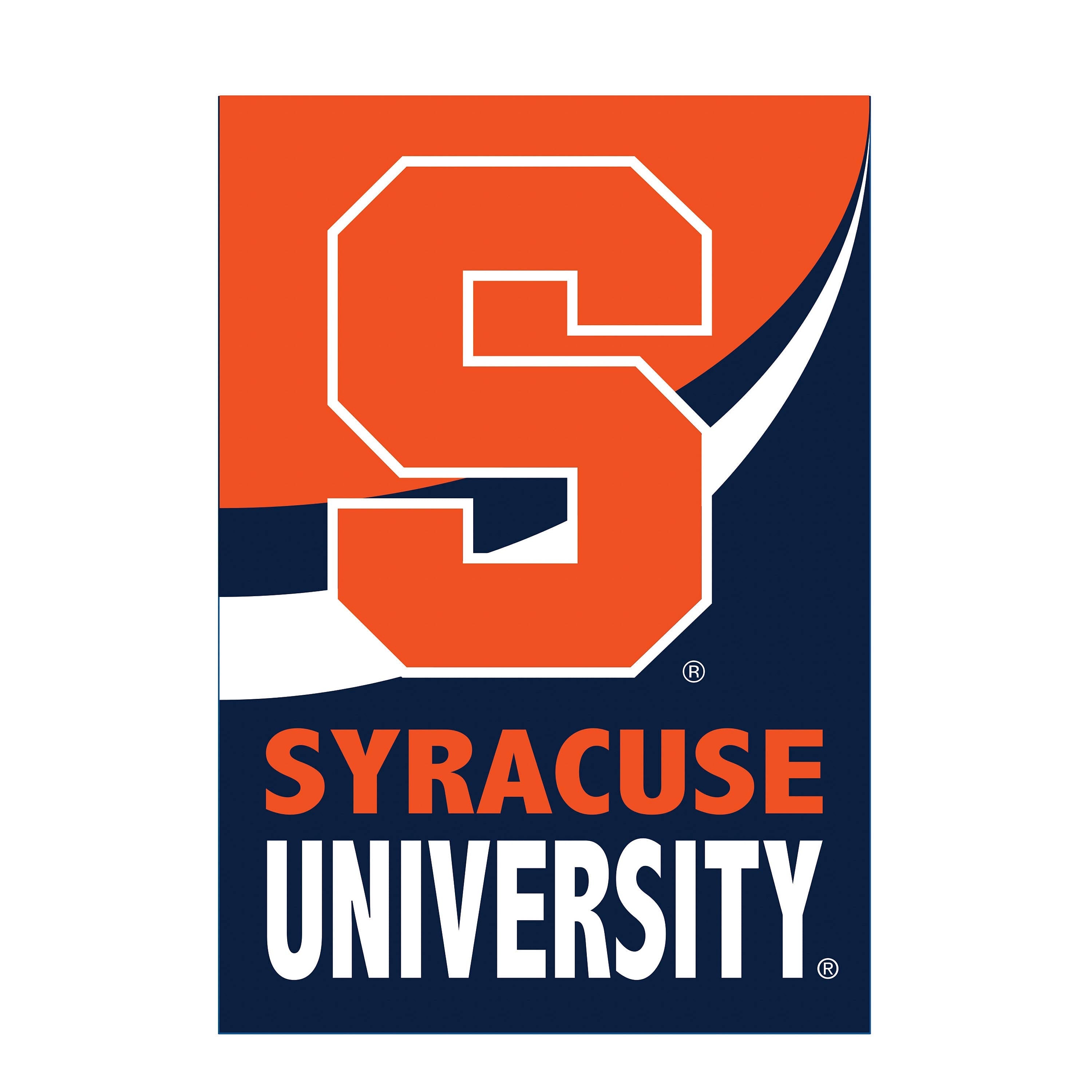 Syracuse University Burlap Flag House Size - Sports Collectibles, Sports Memorabilia, Sports Fan Shop, Sports Gifts