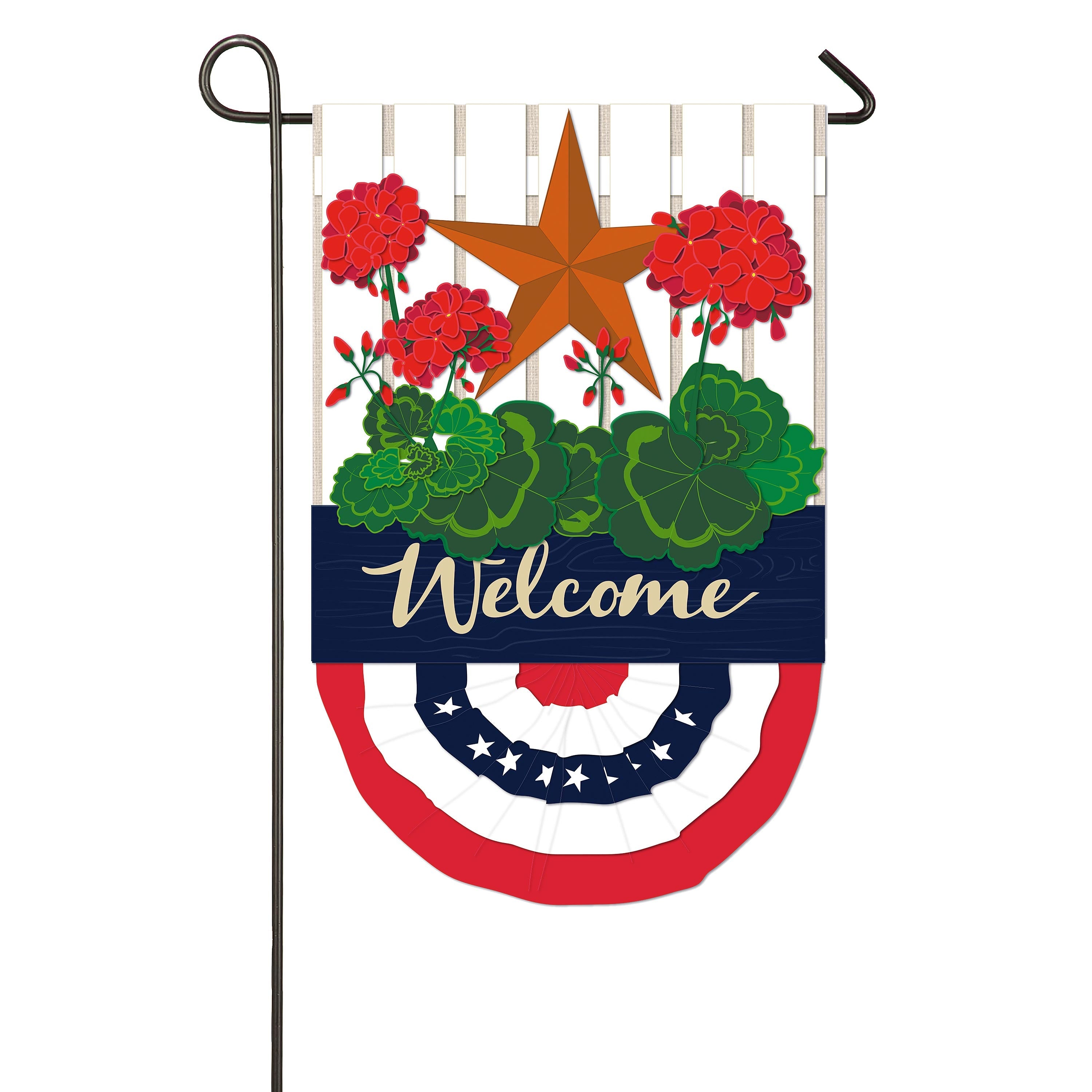 Patriotic Bunting Garden Burlap Flag - Sports Collectibles, Sports Memorabilia, Sports Fan Shop, Sports Gifts