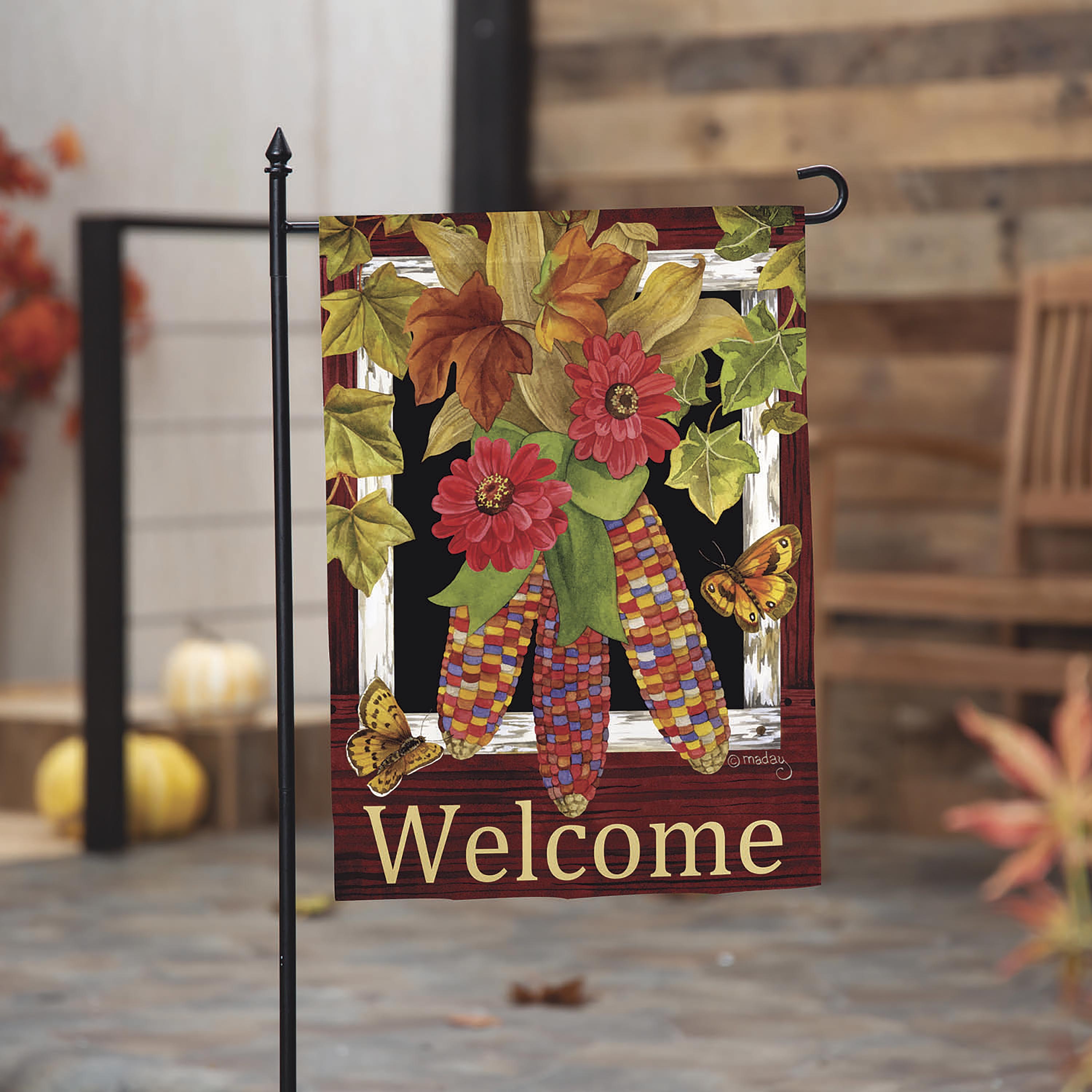 Fall Corn Suede Garden Flag - Sports Collectibles, Sports Memorabilia, Sports Fan Shop, Sports Gifts