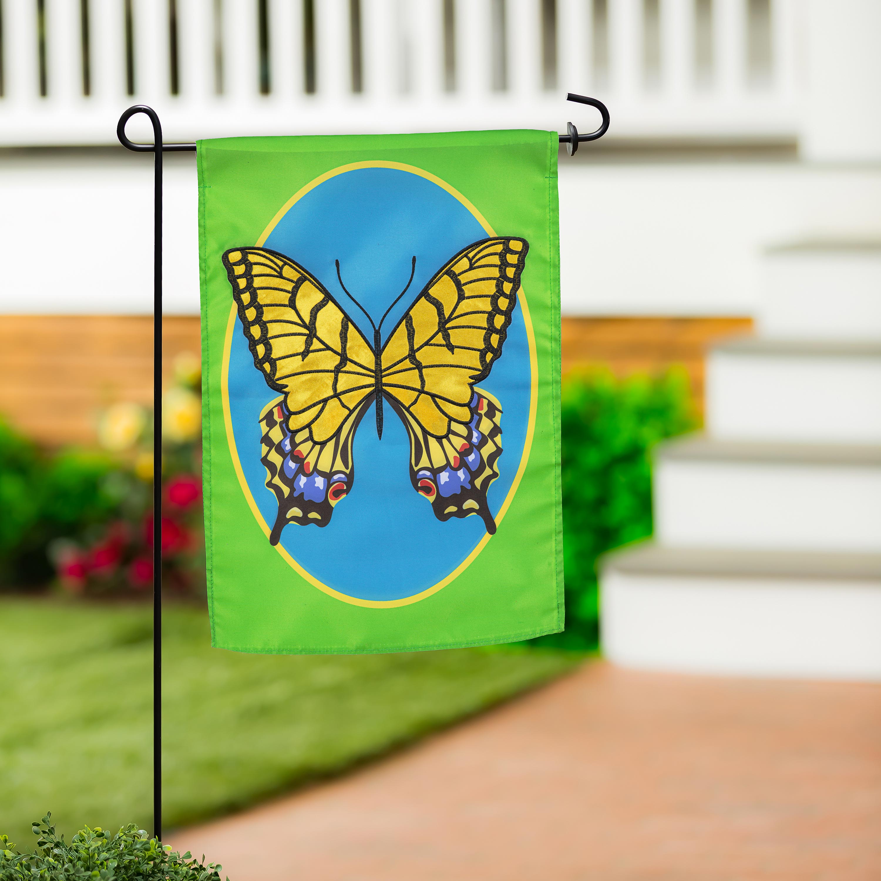 Butterfly Swallowtail Basic Applique Garden Flag - Sports Collectibles, Sports Memorabilia, Sports Fan Shop, Sports Gifts