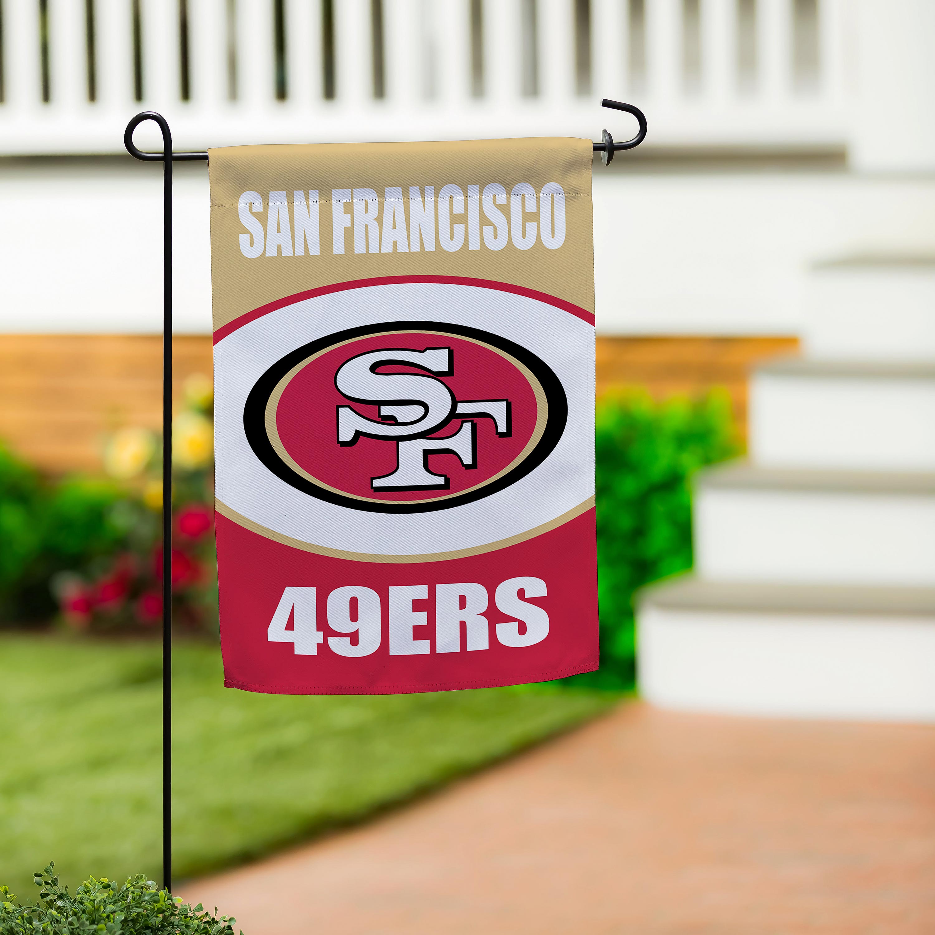 San Francisco 49ers Suede Flag, GDN - Sports Collectibles, Sports Memorabilia, Sports Fan Shop, Sports Gifts