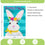 Easter Bunny Garden Burlap Flag - Sports Collectibles, Sports Memorabilia, Sports Fan Shop, Sports Gifts