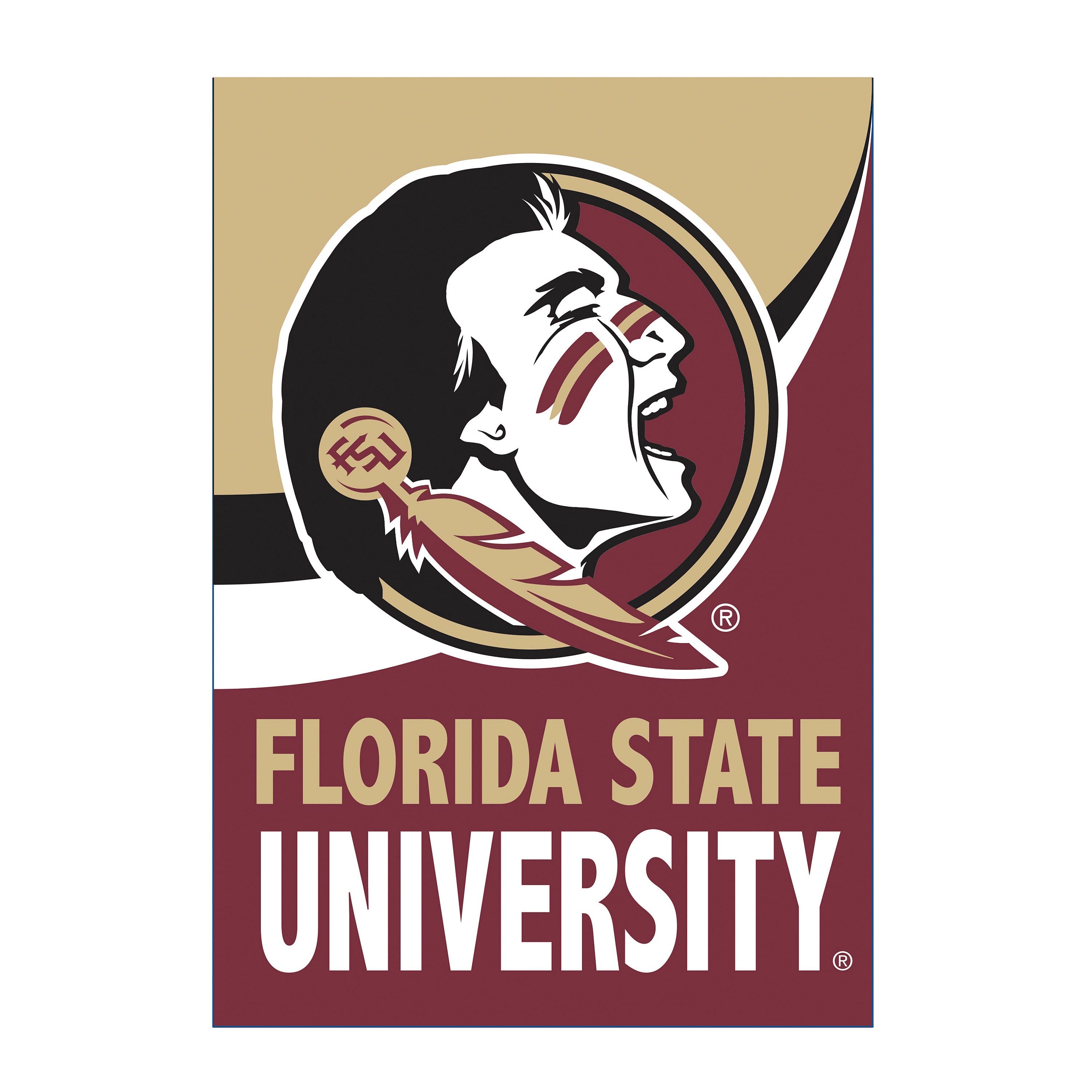 Florida State University Burlap Flag GDN Size - Sports Collectibles, Sports Memorabilia, Sports Fan Shop, Sports Gifts