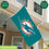 3'x5' Single Sided Flag w/ 2 Grommets, Miami Dolphins - Sports Gifts, Sports Memorabilia, Sports Collectibles, Fan Shop