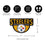 NFL Shaped Coir Door Mat, Steelers - Sports Collectibles, Sports Memorabilia, Sports Fan Shop, Sports Gifts