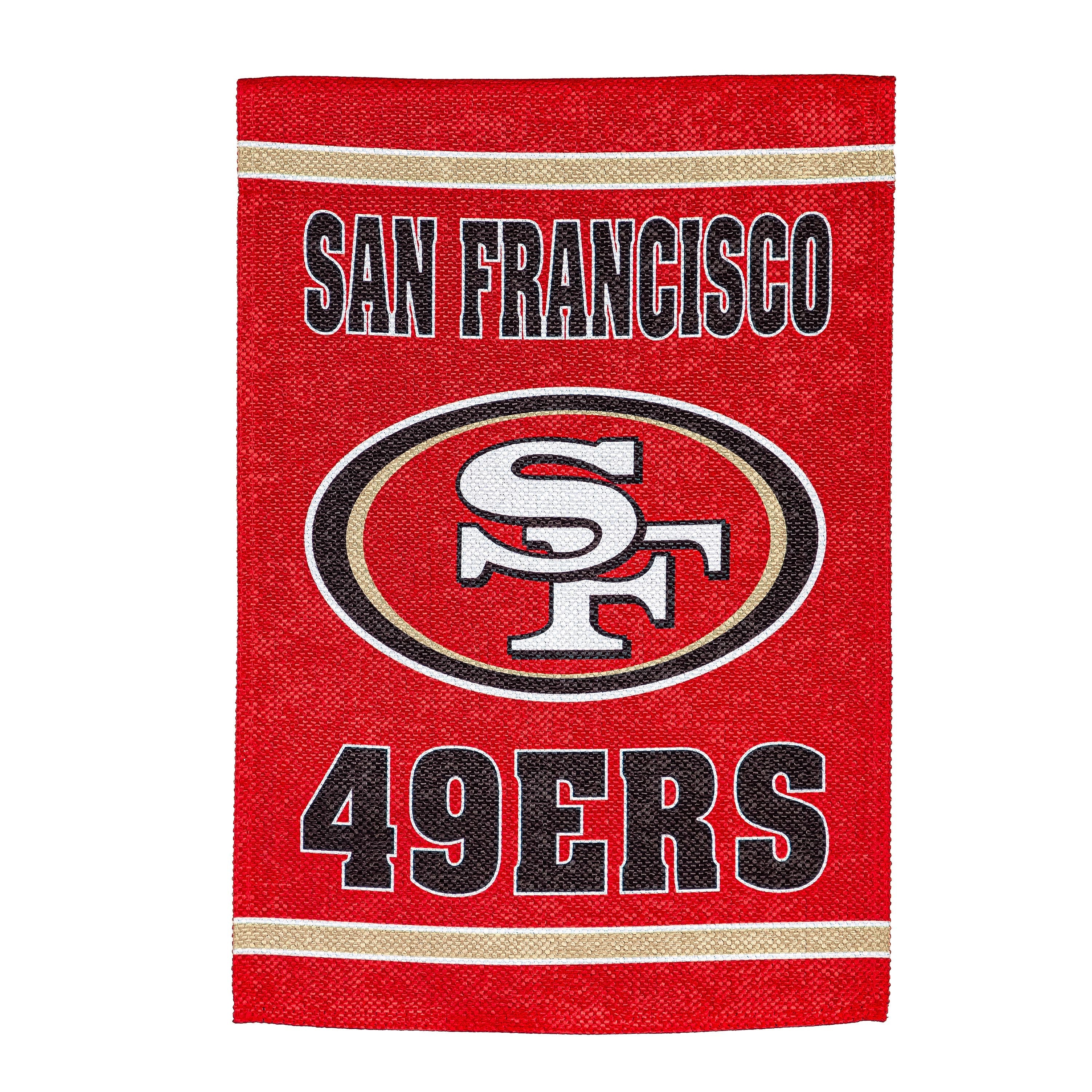 Embossed Suede Flag, House Size, San Francisco 49ers - Sports Collectibles, Sports Memorabilia, Sports Fan Shop, Sports Gifts