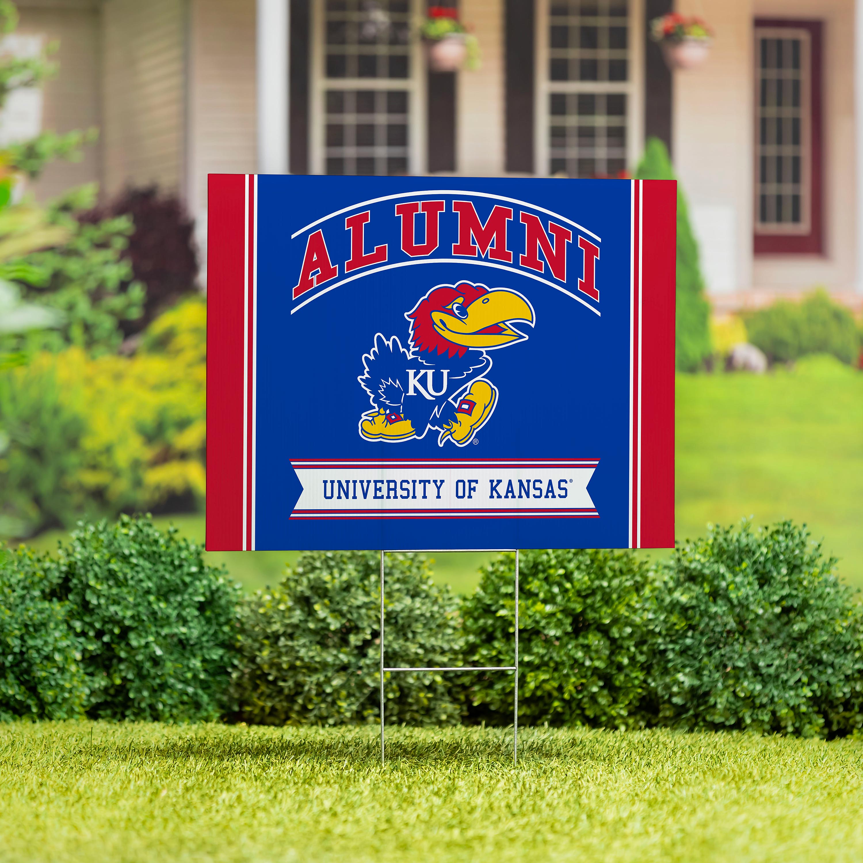 University of Kansas Coroplast Yard Sign Alumni - Sports Collectibles, Sports Memorabilia, Sports Fan Shop, Sports Gifts