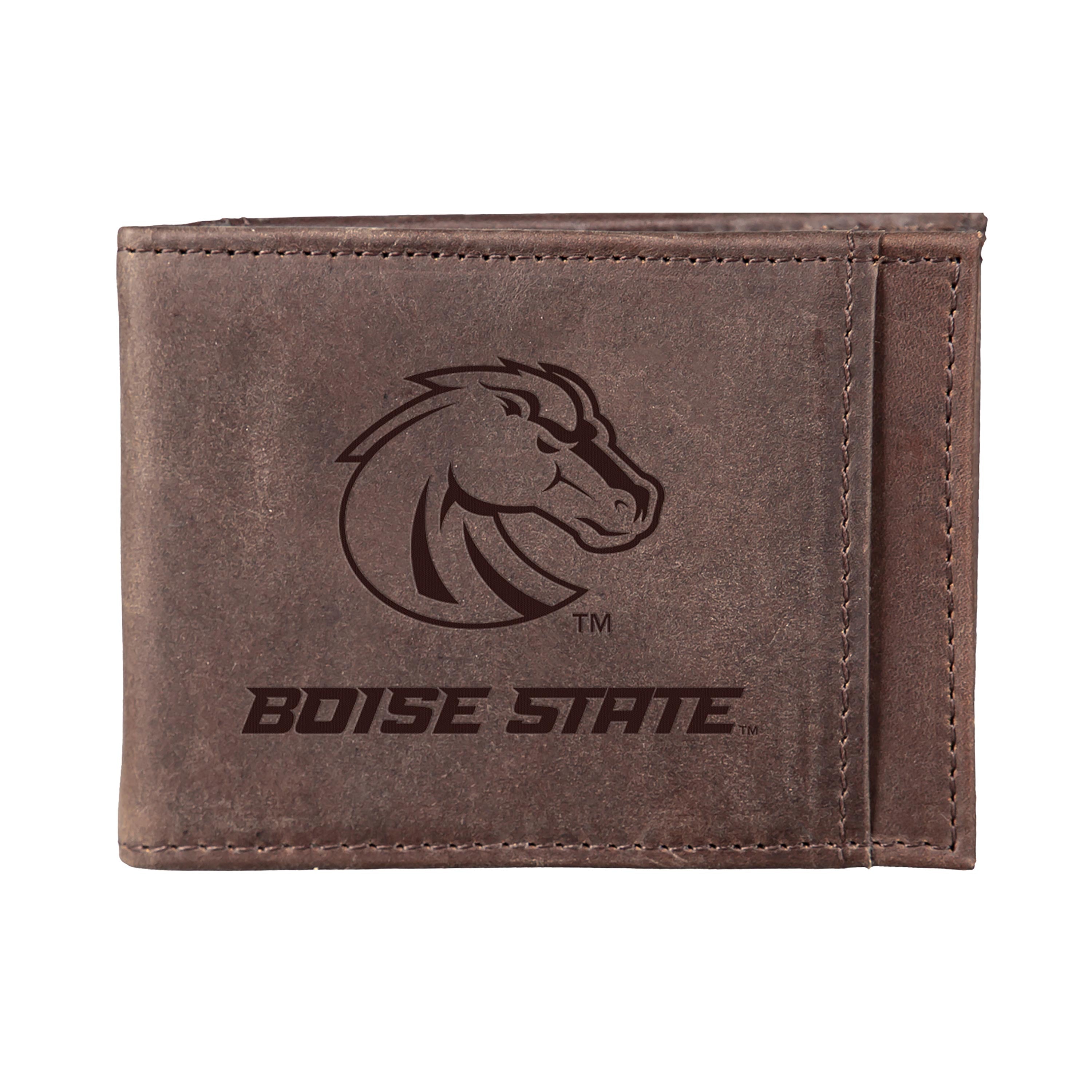 Front Pocket Wallet w/ RFID Blocking, Boise State University, Brown - Sports Collectibles, Sports Memorabilia, Sports Fan Shop, Sports Gifts