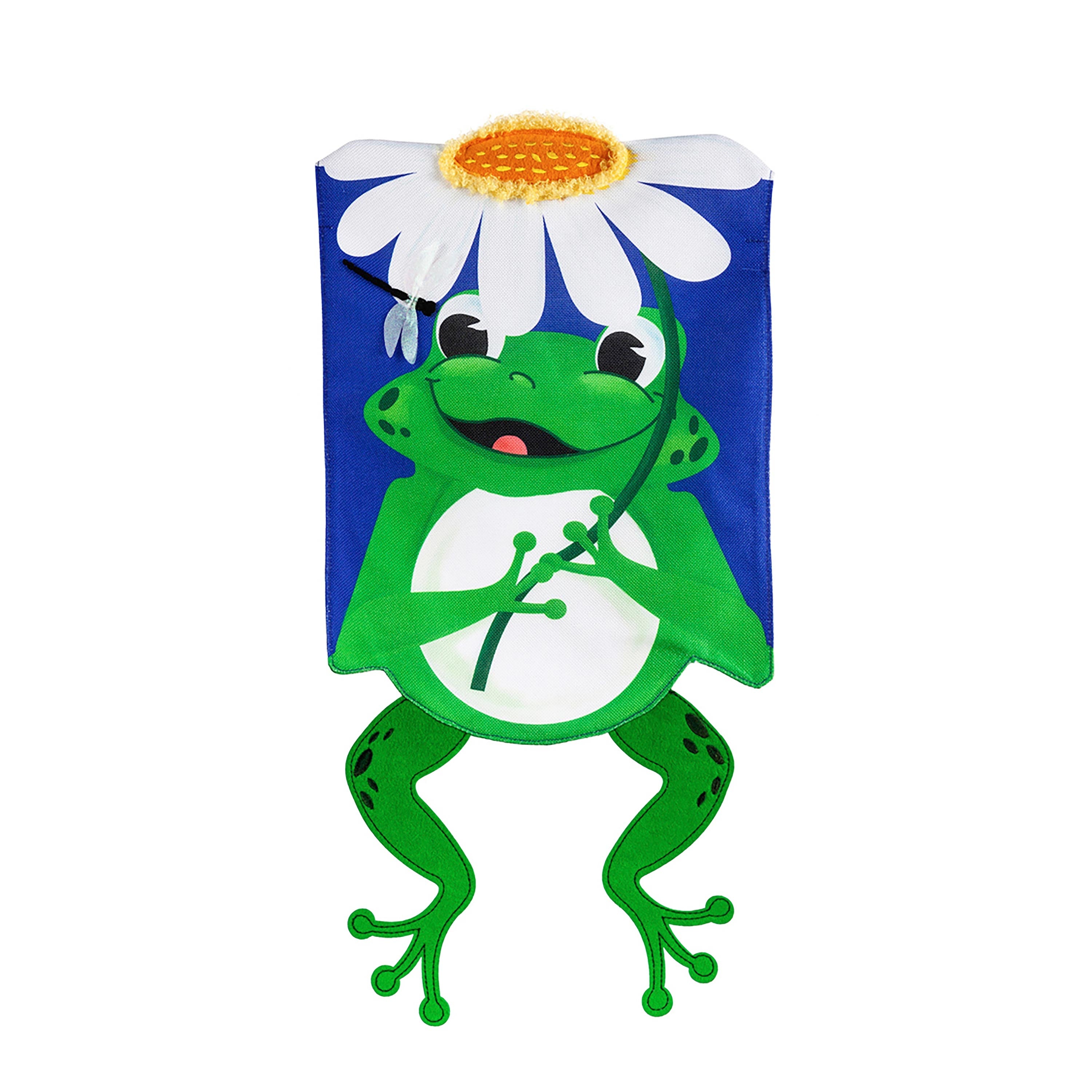 Shaped Frog Garden Burlap Flag - Sports Collectibles, Sports Memorabilia, Sports Fan Shop, Sports Gifts