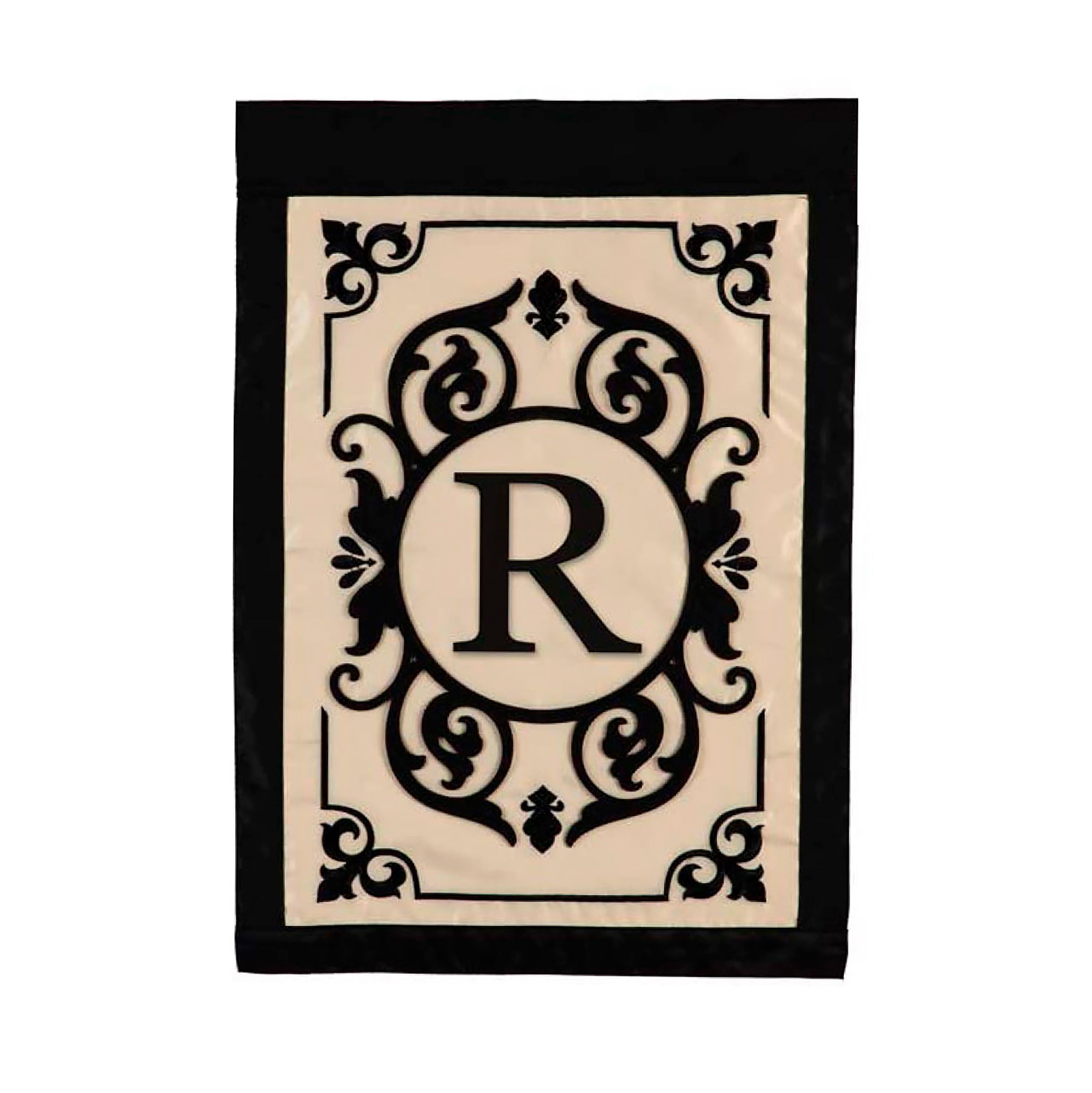 Cambridge Monogram Garden Applique Flag, Letter R - Sports Collectibles, Sports Memorabilia, Sports Fan Shop, Sports Gifts