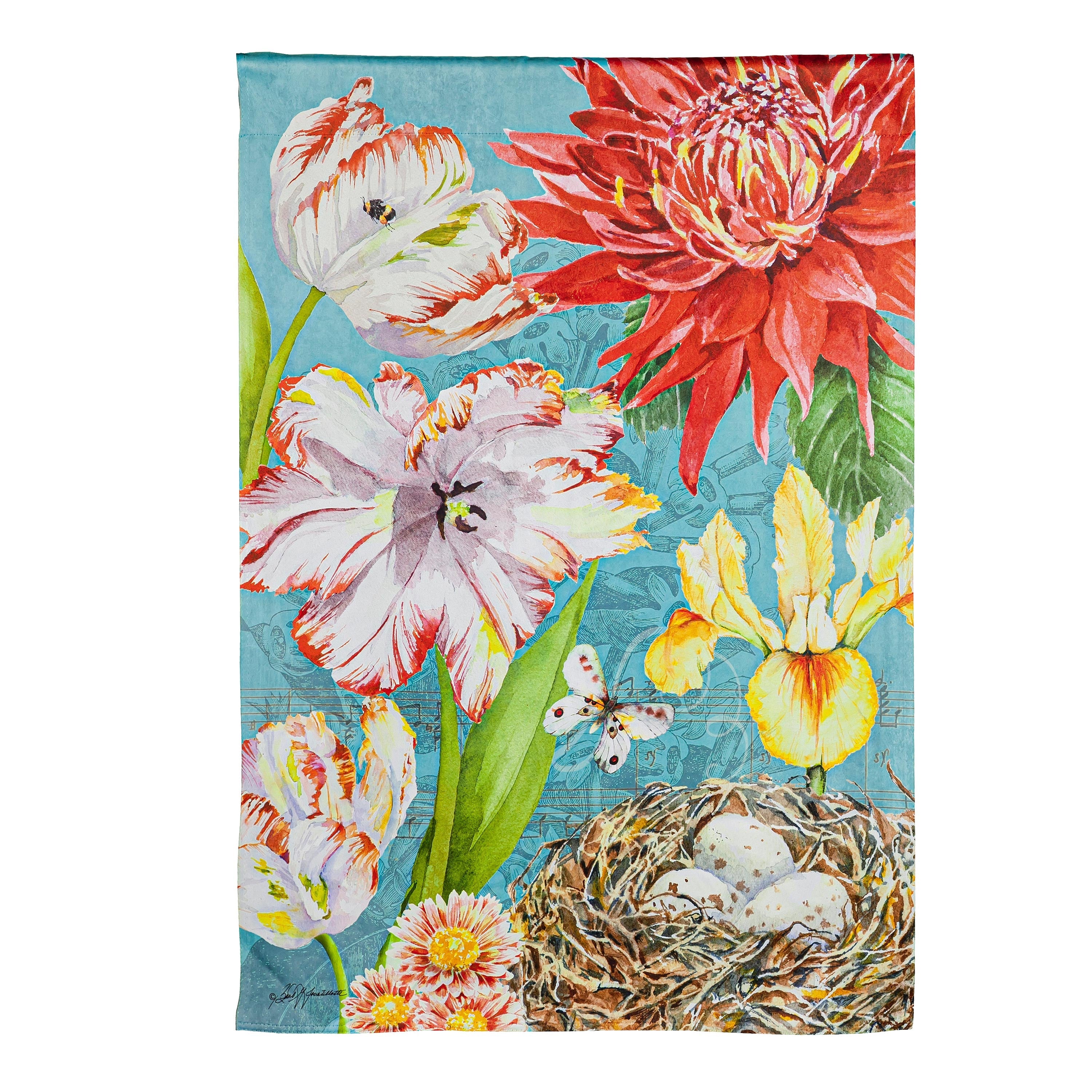 Fleur Nest House Suede Flag - Sports Collectibles, Sports Memorabilia, Sports Fan Shop, Sports Gifts