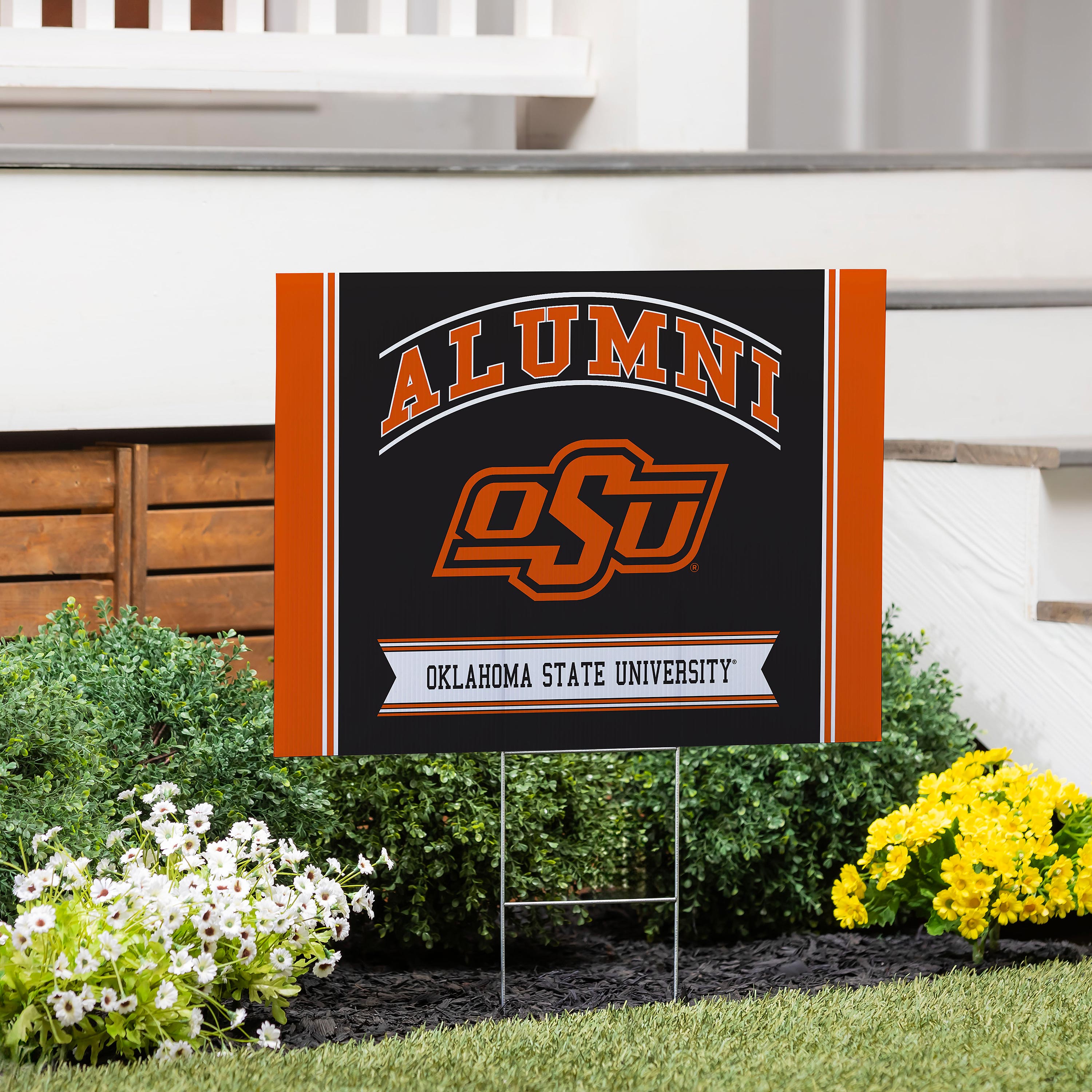 Oklahoma State University Coroplast Yard Sign Alumni - Sports Collectibles, Sports Memorabilia, Sports Fan Shop, Sports Gifts