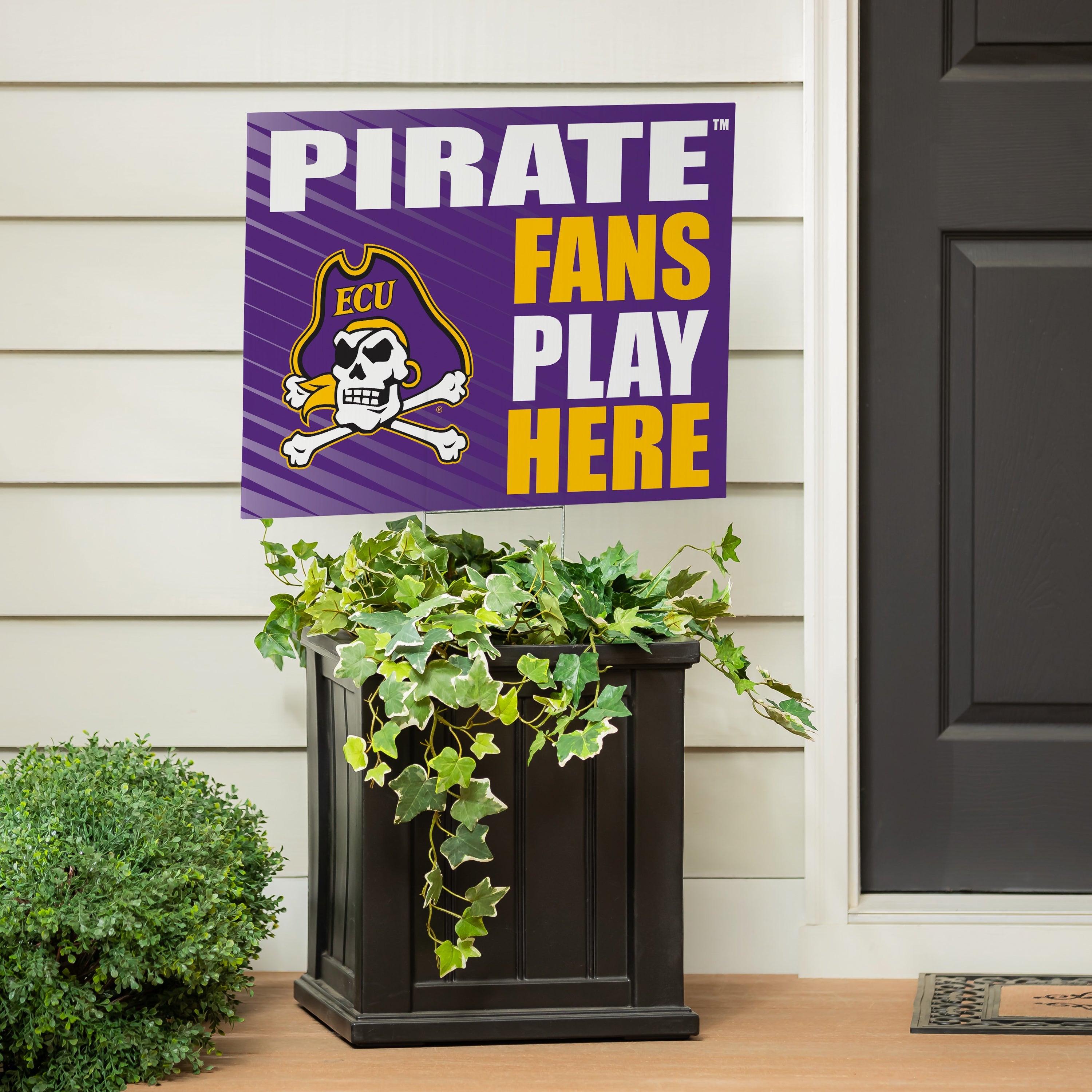 East Carolina University Coroplast Yard Sign "Fans Play Here" - Sports Collectibles, Sports Memorabilia, Sports Fan Shop, Sports Gifts