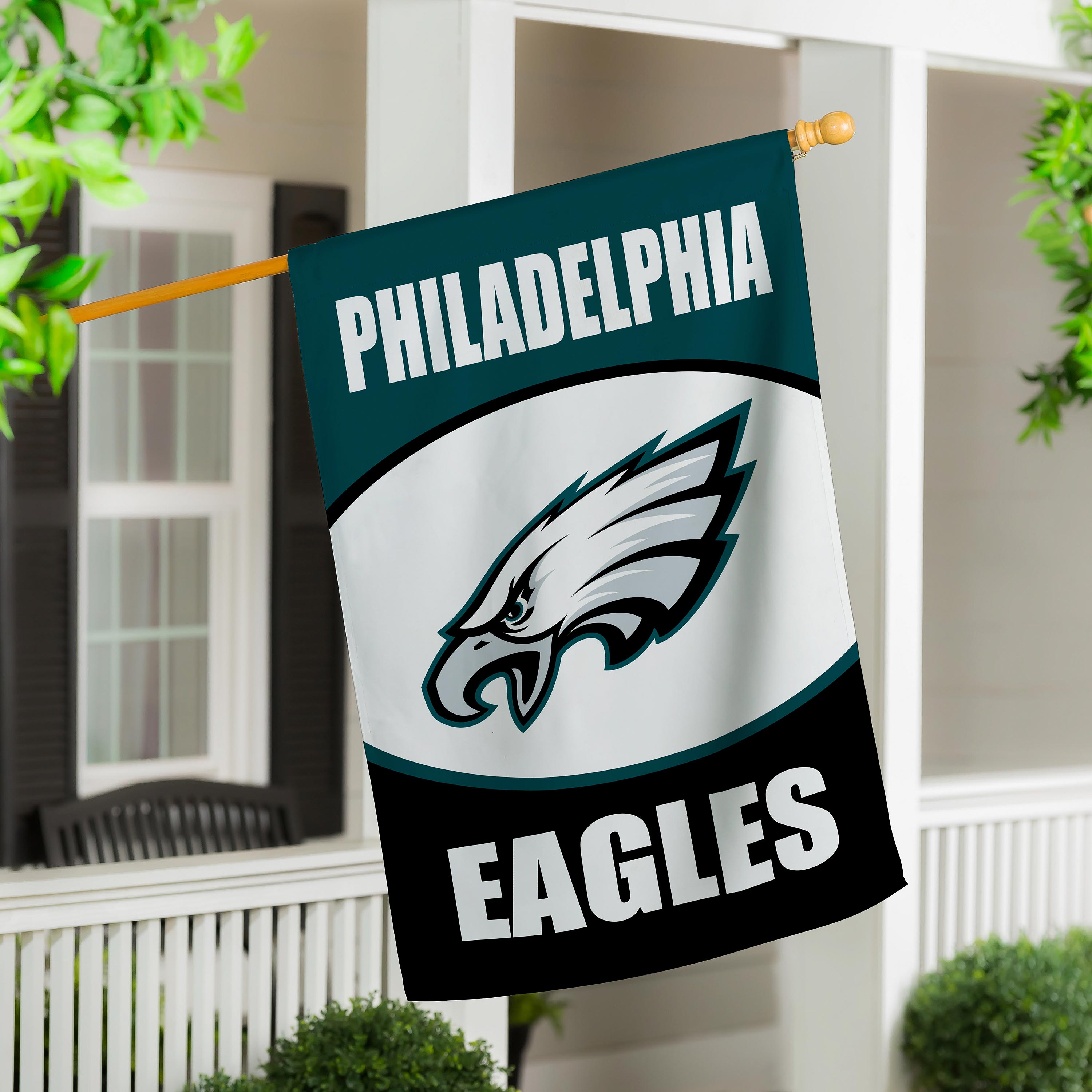 Philadelphia Eagles Suede Flag, House - Sports Collectibles, Sports Memorabilia, Sports Fan Shop, Sports Gifts