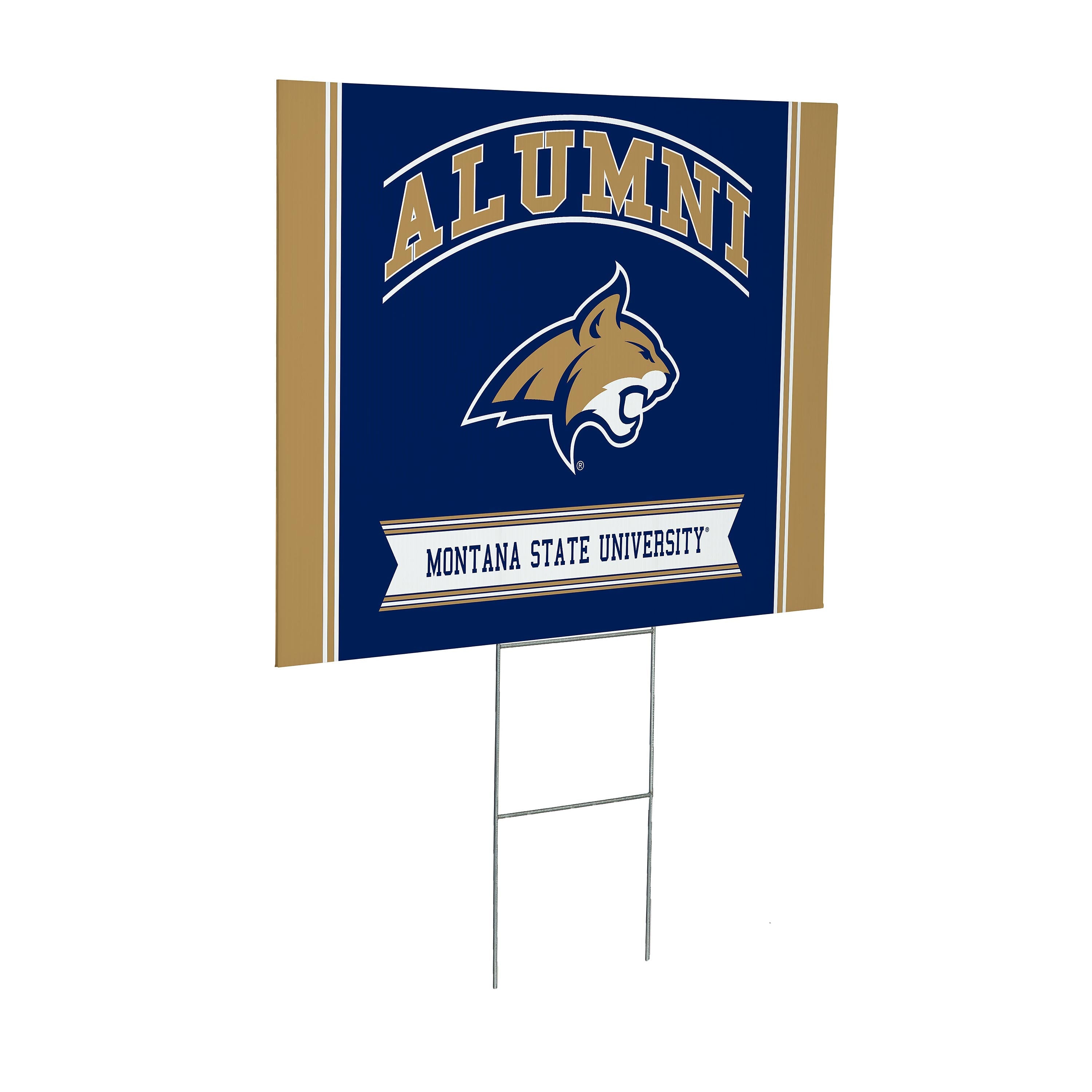 Montana State University Coroplast Yard Sign Alumni - Sports Collectibles, Sports Memorabilia, Sports Fan Shop, Sports Gifts