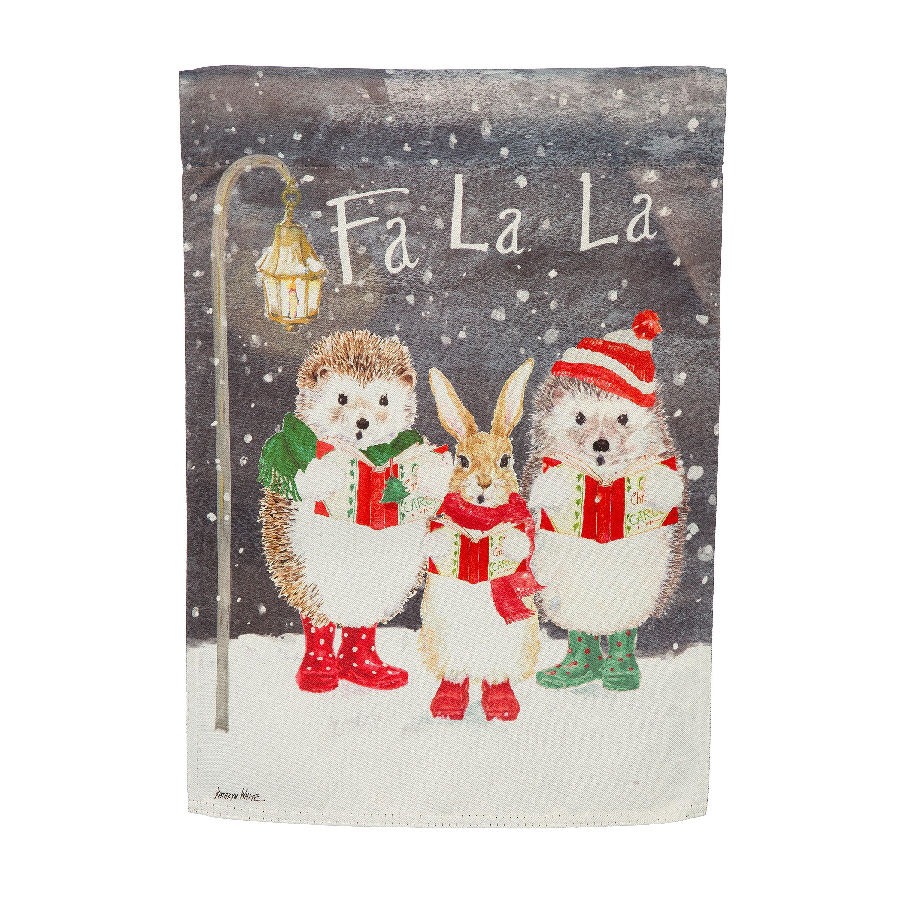 Fa La La Suede Garden Flag - Sports Collectibles, Sports Memorabilia, Sports Fan Shop, Sports Gifts