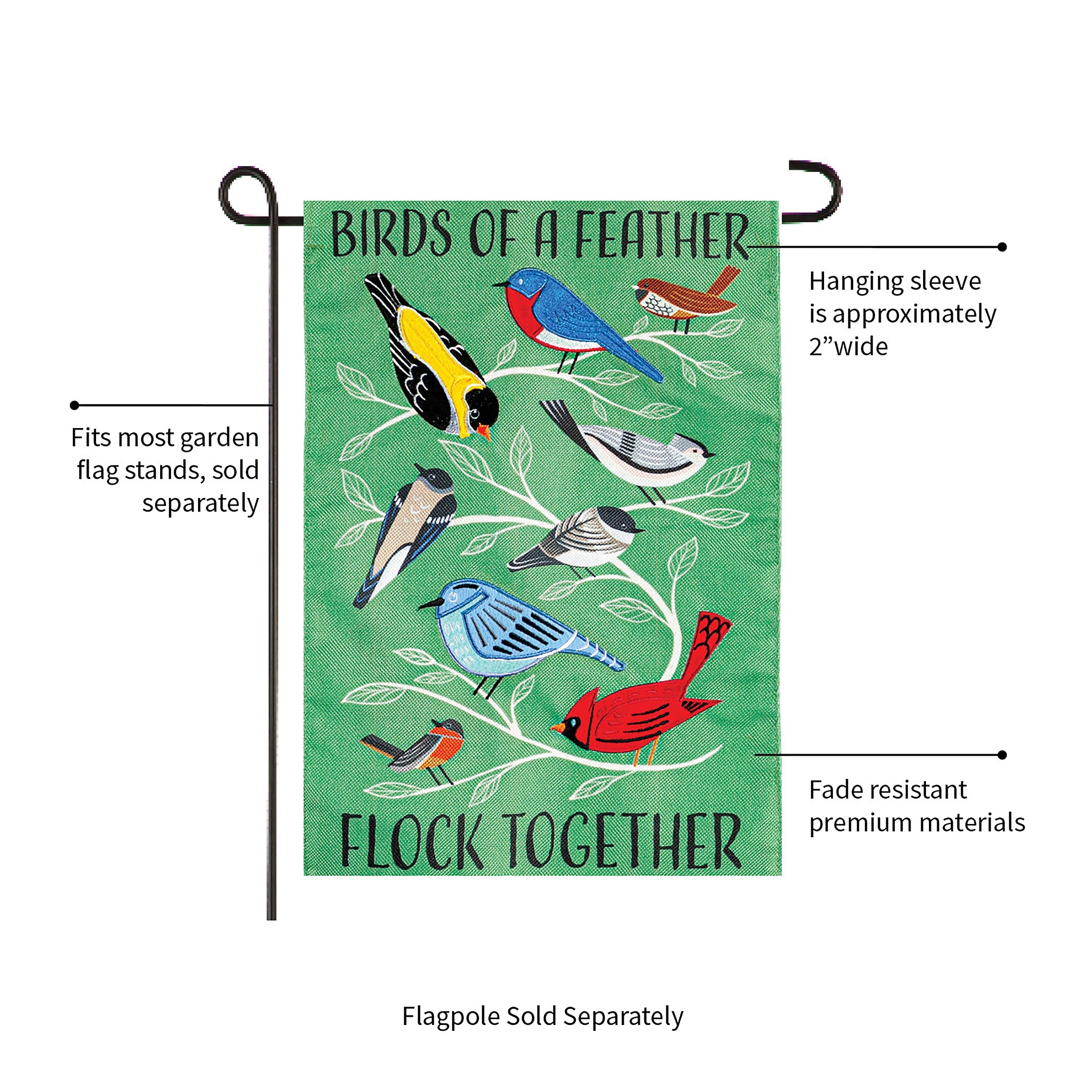 Flock Together Garden Flag - Sports Collectibles, Sports Memorabilia, Sports Fan Shop, Sports Gifts