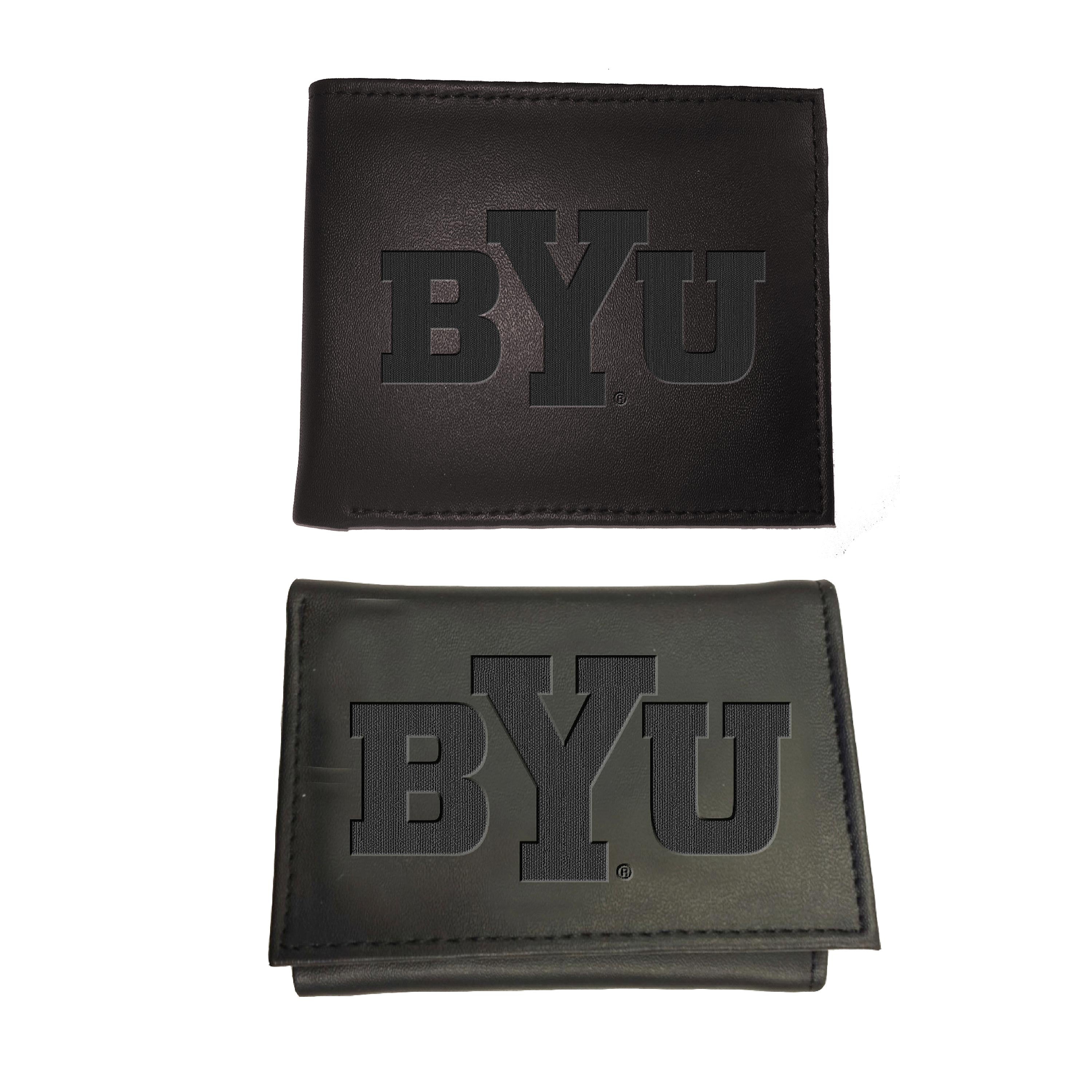 Brigham Young University, Bi-Fold and Tri-Fold Wallet Gift Set, Black - Sports Collectibles, Sports Memorabilia, Sports Fan Shop, Sports Gifts
