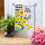 Spring Daffodils Inspirational Check Garden Strie Flag - Sports Collectibles, Sports Memorabilia, Sports Fan Shop, Sports Gifts