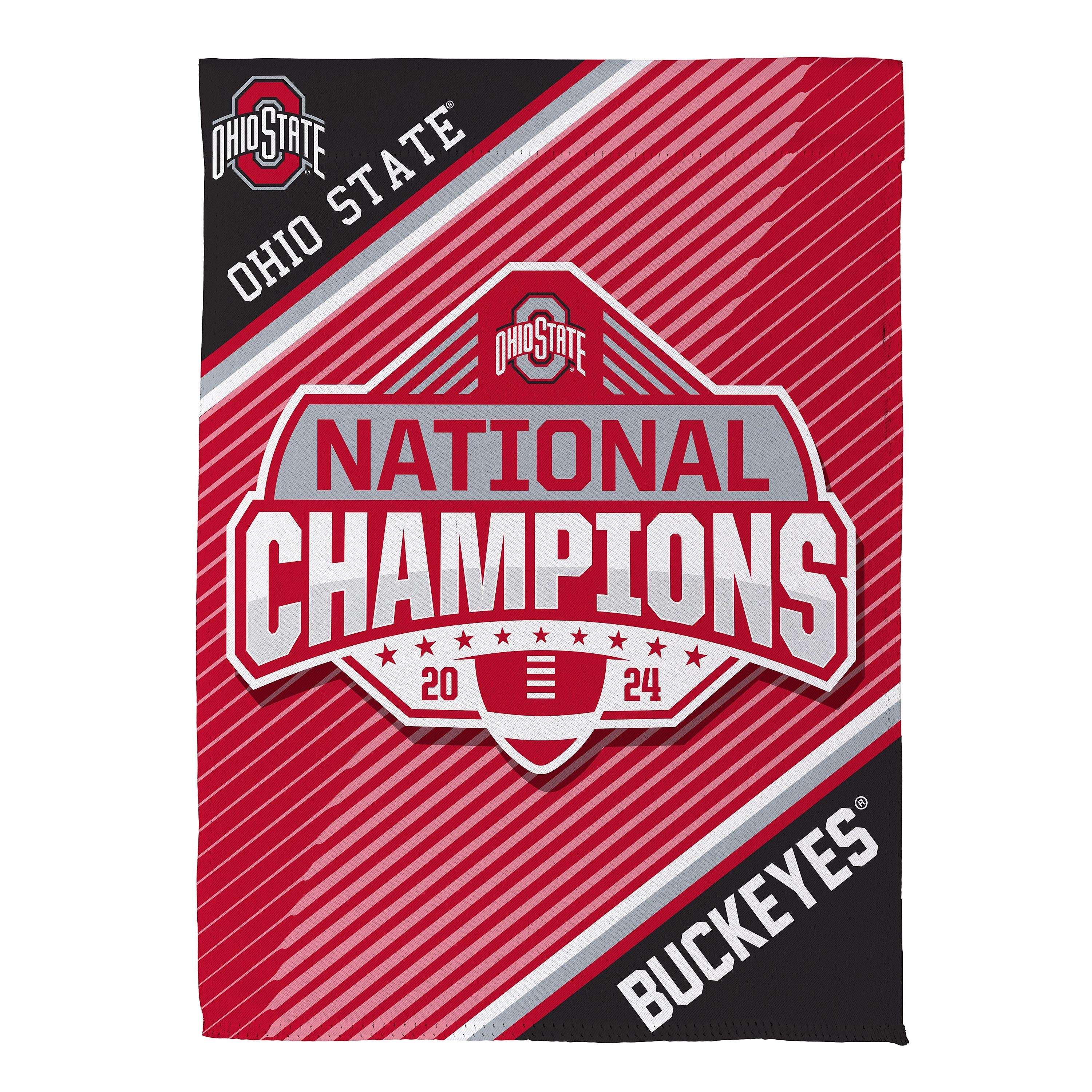 Ohio State University CFP National Champions 2025 Flag, GDN - Sports Collectibles, Sports Memorabilia, Sports Fan Shop, Sports Gifts
