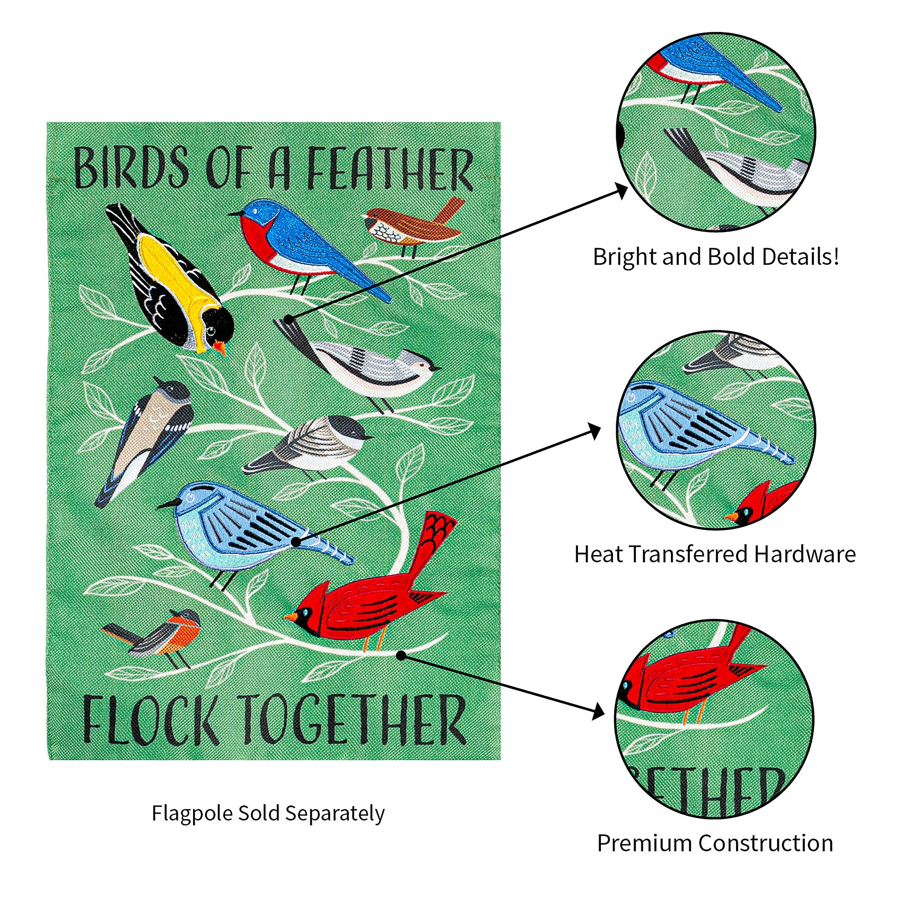 Flock Together Garden Flag - Sports Collectibles, Sports Memorabilia, Sports Fan Shop, Sports Gifts