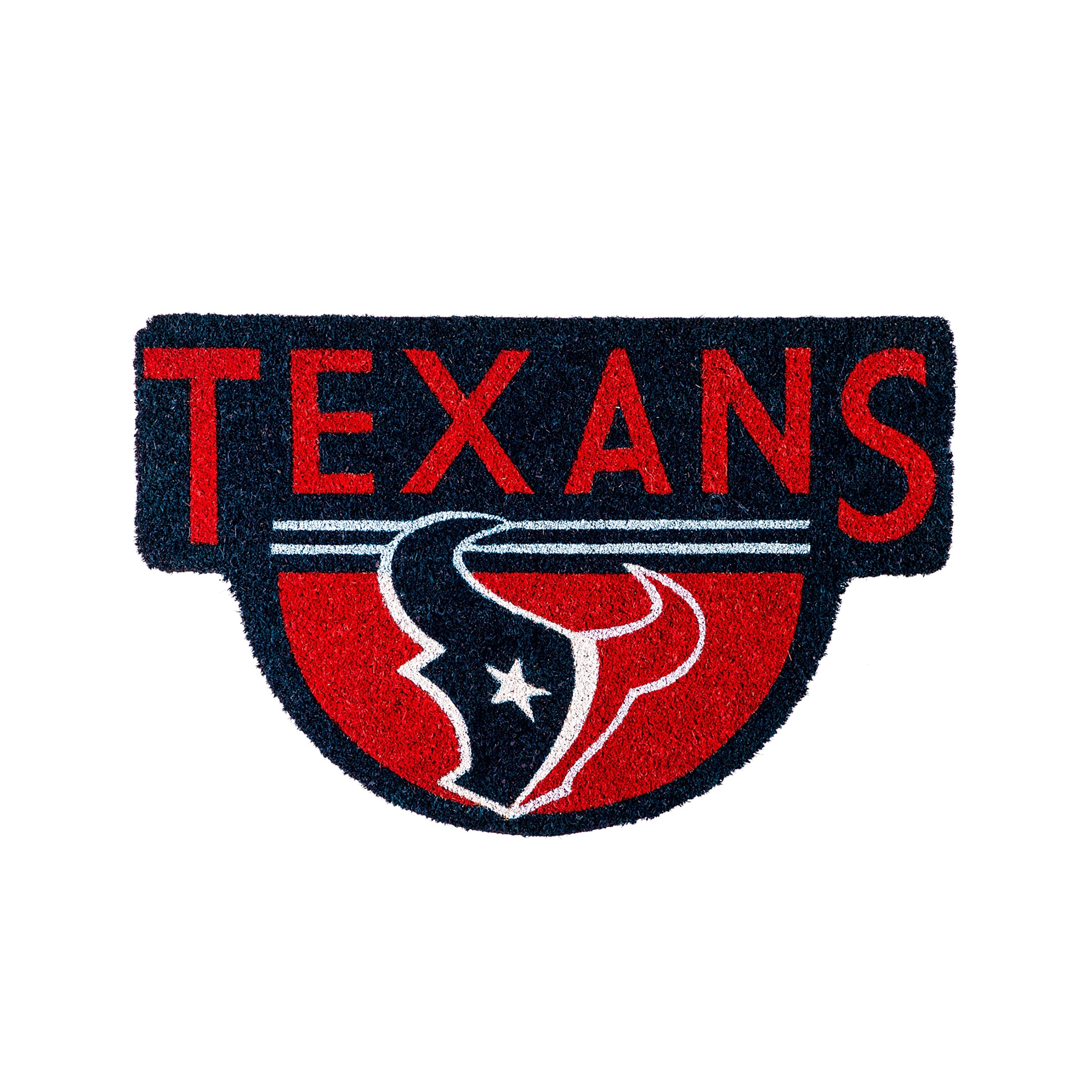 NFL Shaped Coir Door Mat, Texans - Sports Gifts, Sports Memorabilia, Sports Collectibles, Fan Shop