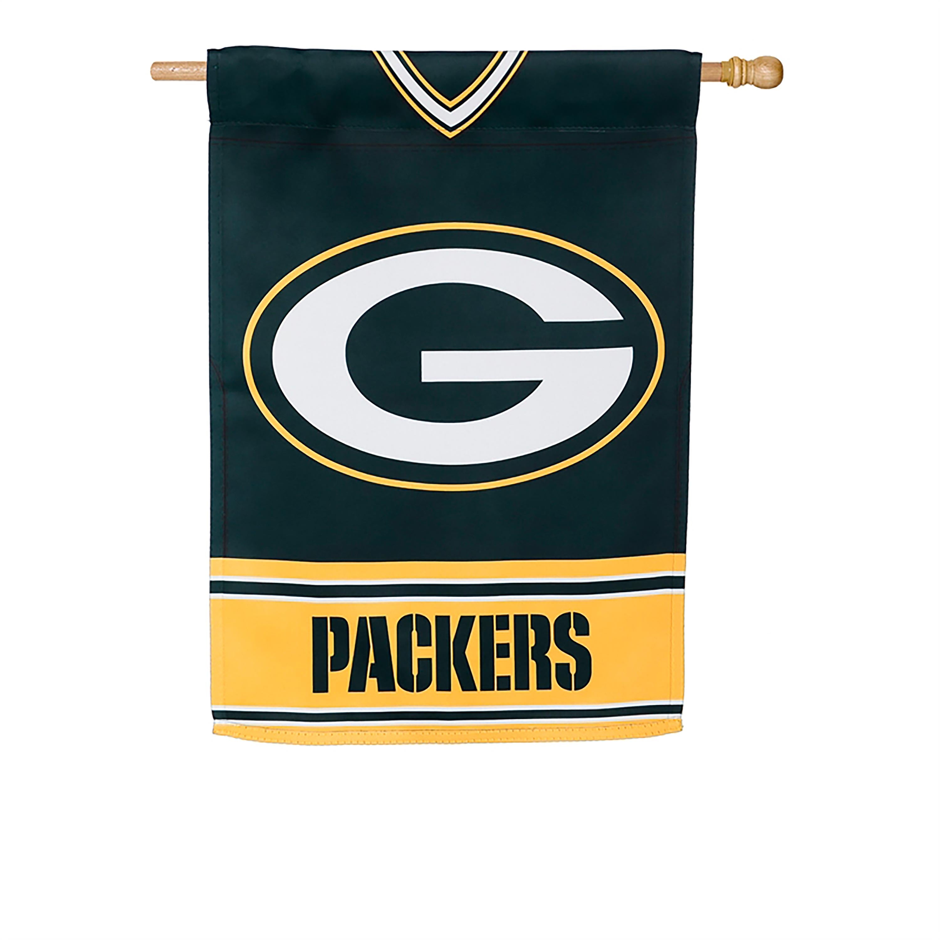 Flag, DS Suede, Foil, Reg, Jersey, Green Bay Packers - Sports Collectibles, Sports Memorabilia, Sports Fan Shop, Sports Gifts