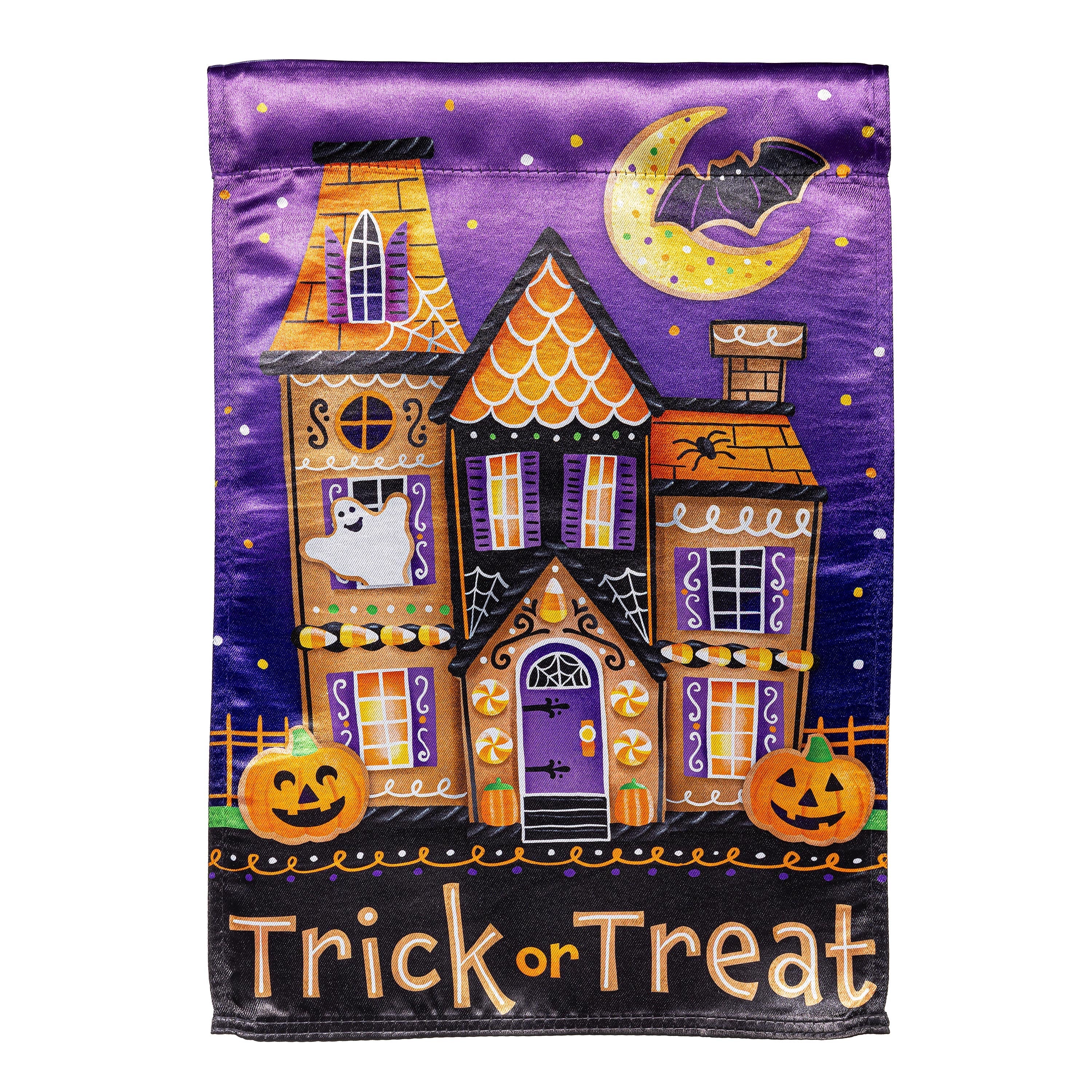 Trick or Sweets Lustre Garden Flag - Sports Collectibles, Sports Memorabilia, Sports Fan Shop, Sports Gifts