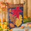 Fall Leaves On Navy Applique Garden Flag - Sports Collectibles, Sports Memorabilia, Sports Fan Shop, Sports Gifts